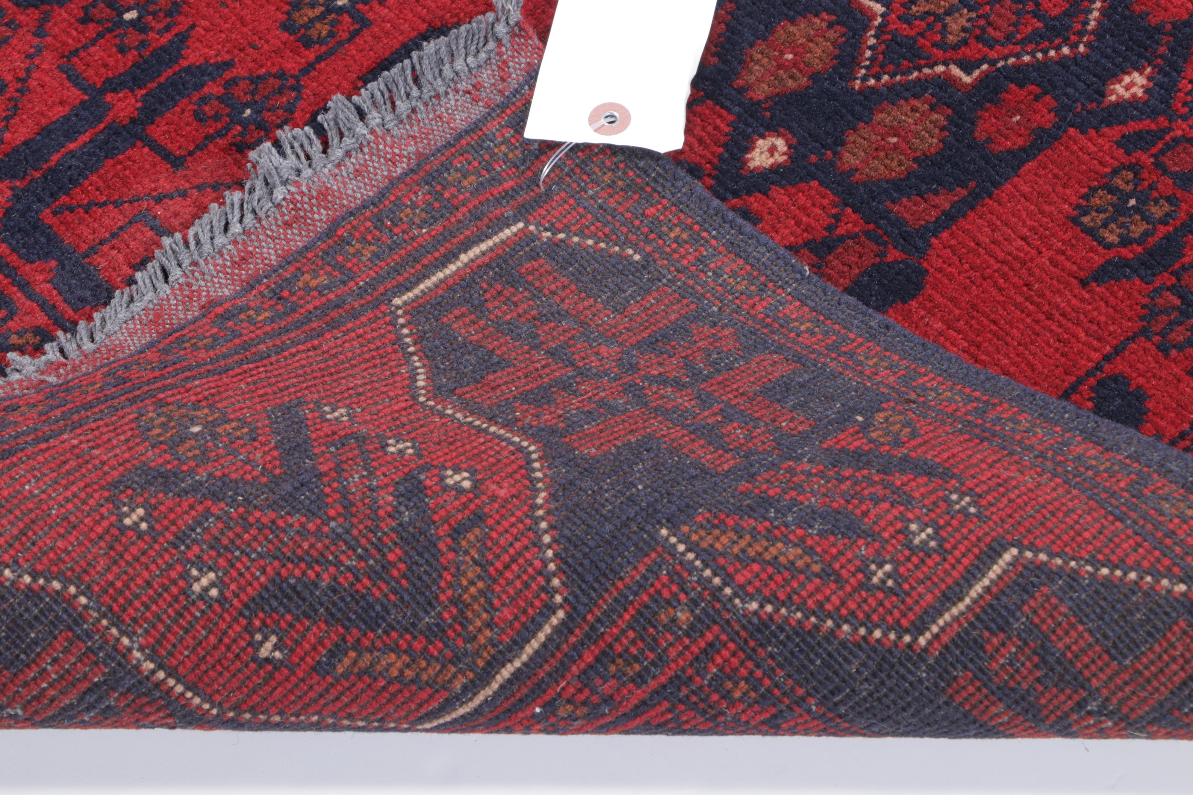 3'5 x 5'1 Hand-Knotted Afghan Kunduz Accent Rug
