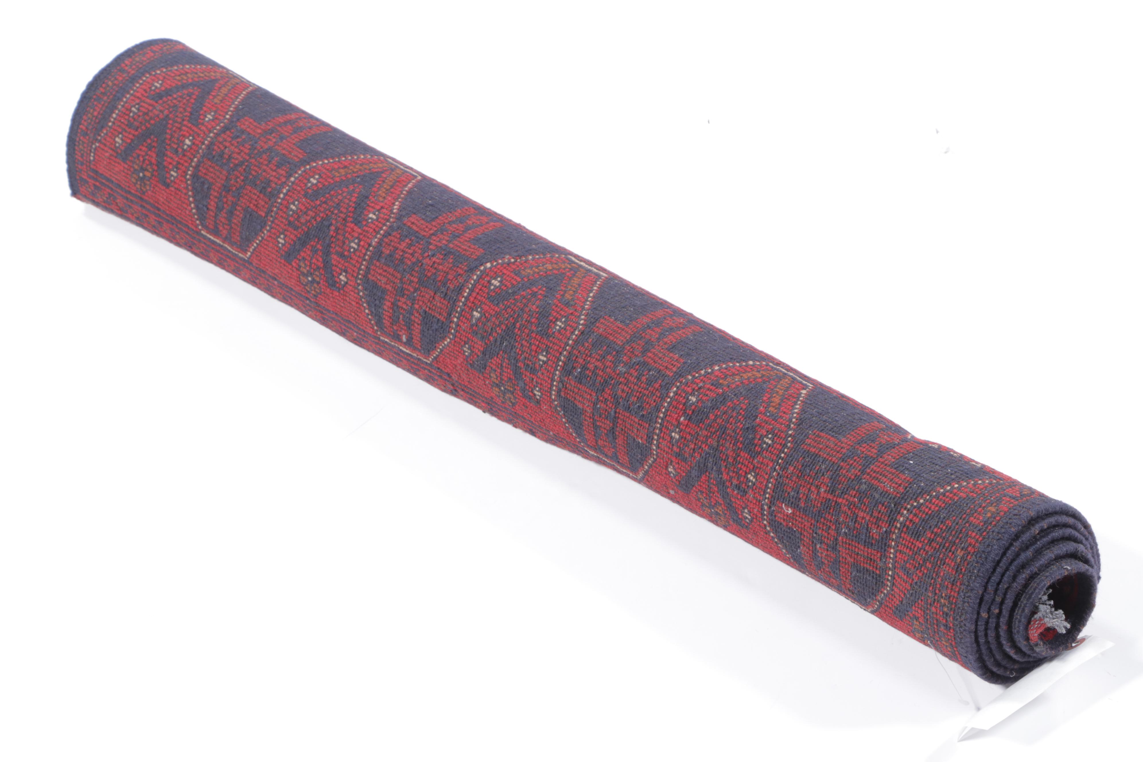 3'5 x 5'1 Hand-Knotted Afghan Kunduz Accent Rug