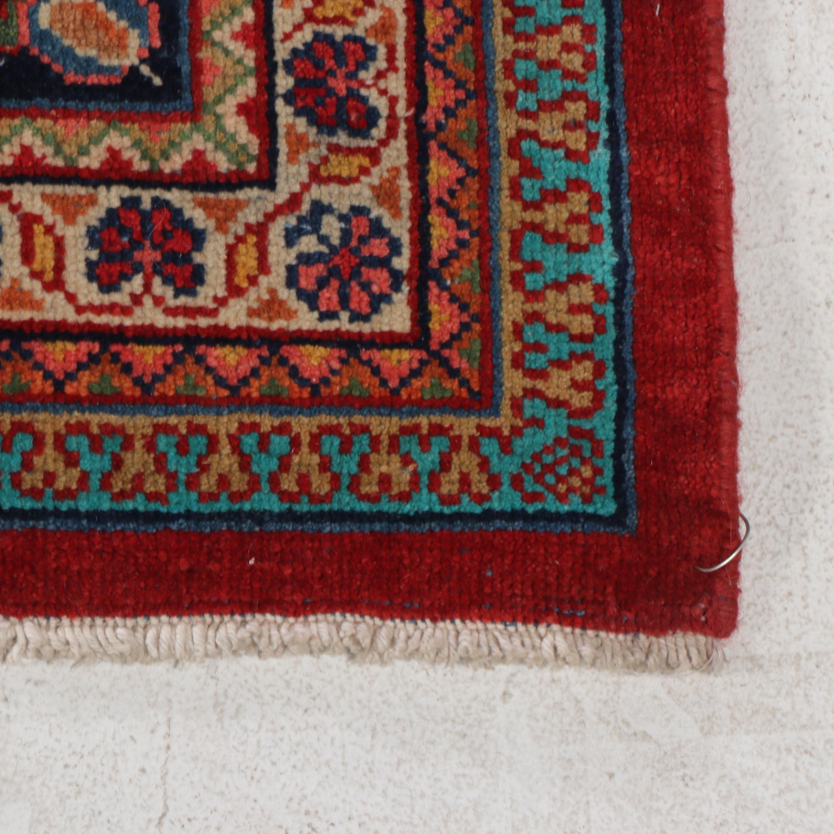 10'11 x 16' Hand-Knotted Persian Kashan Room-Sized Rug