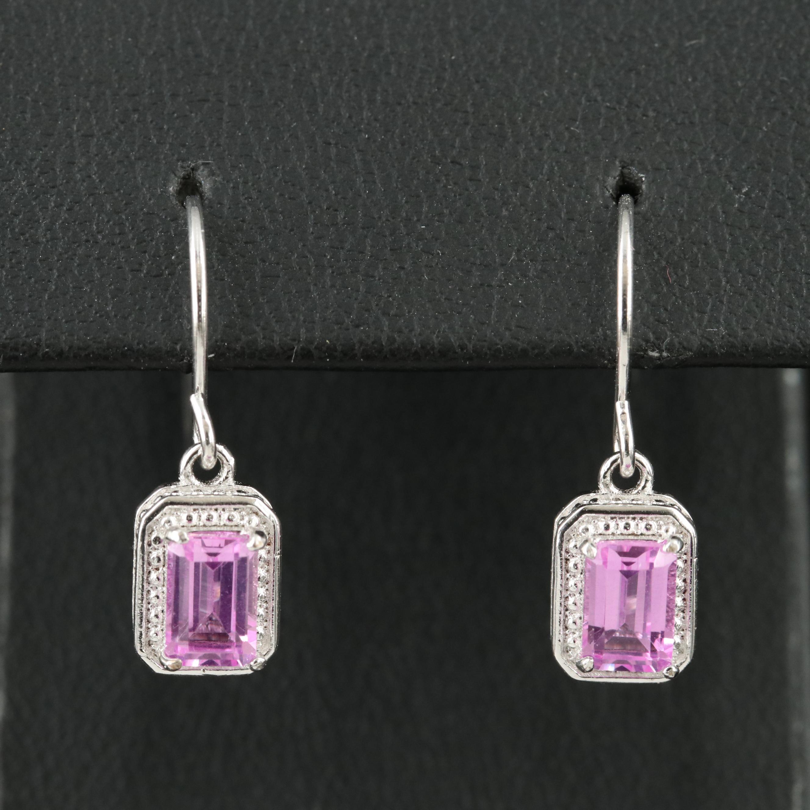 Sterling Sapphire Earrings