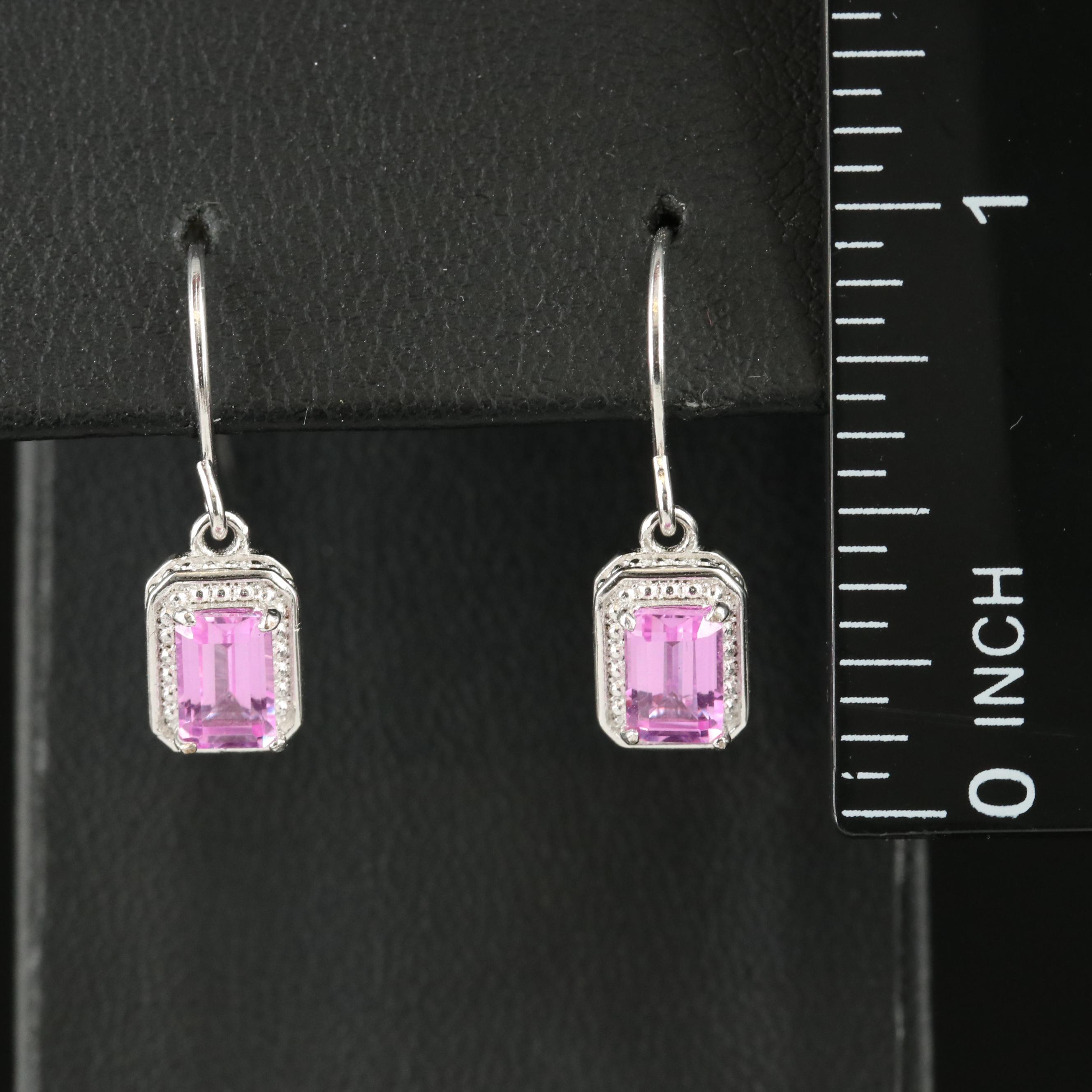 Sterling Sapphire Earrings