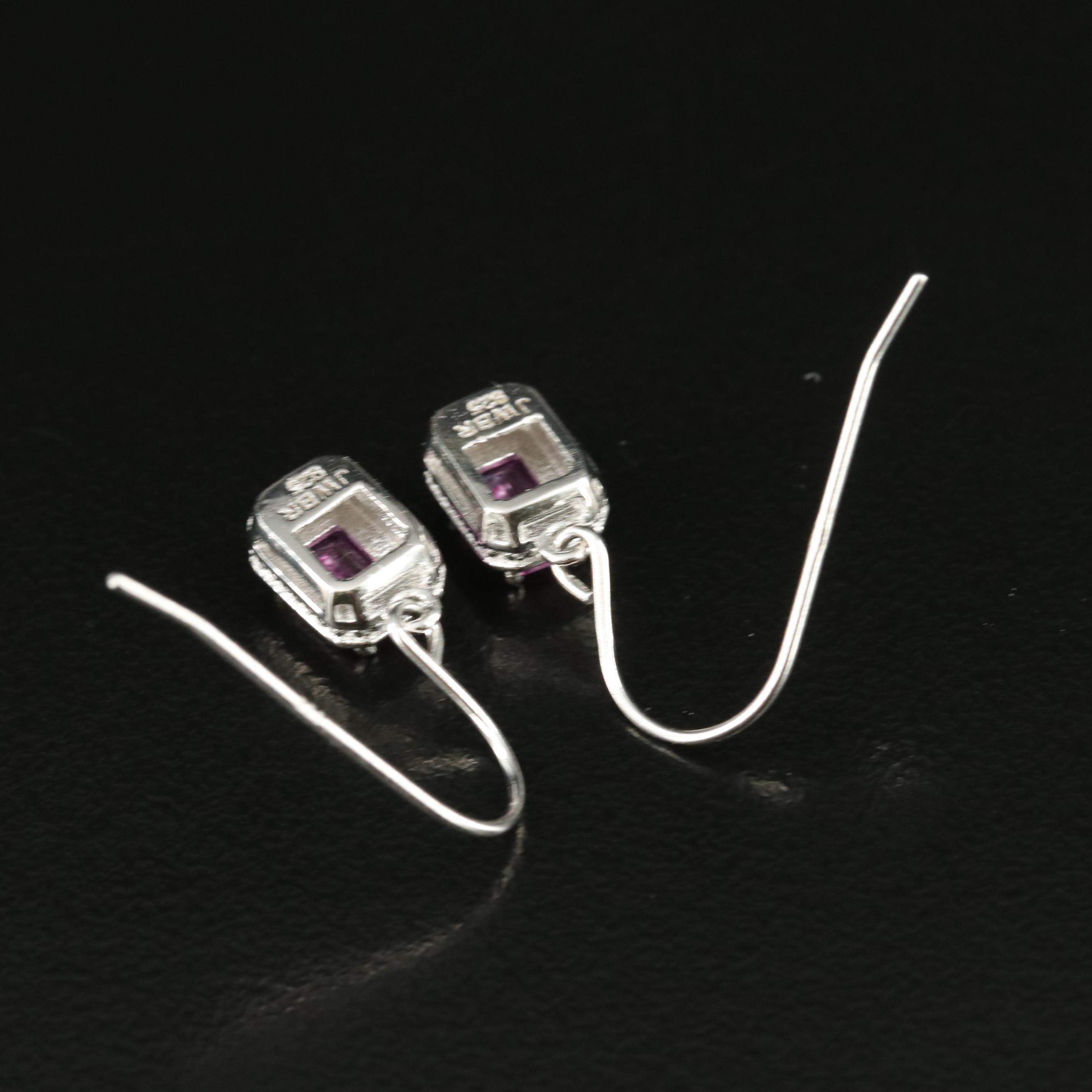 Sterling Sapphire Earrings