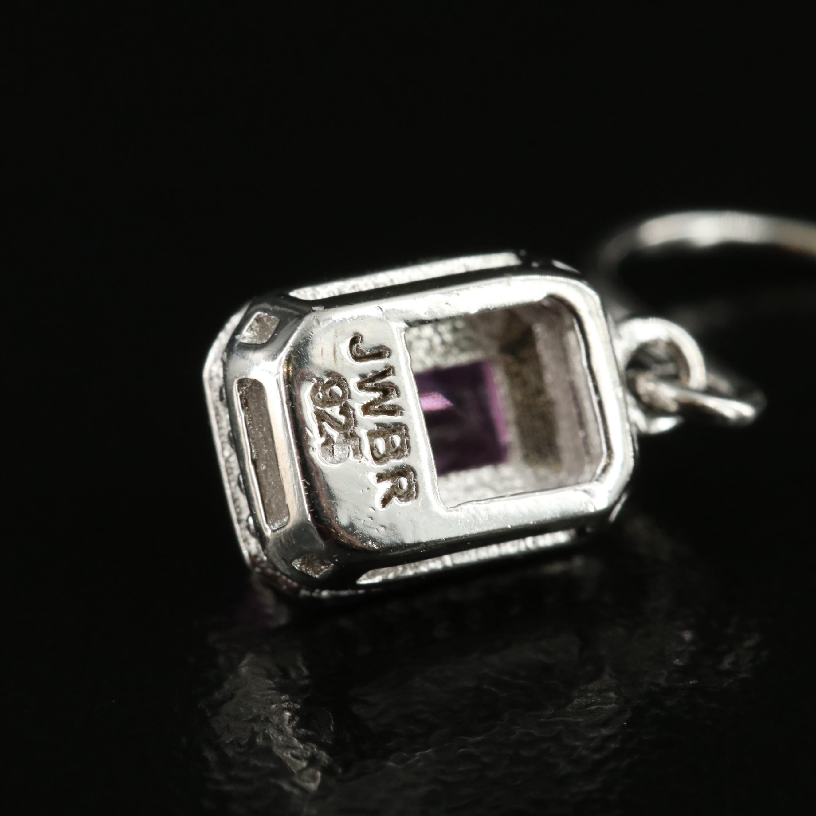 Sterling Sapphire Earrings