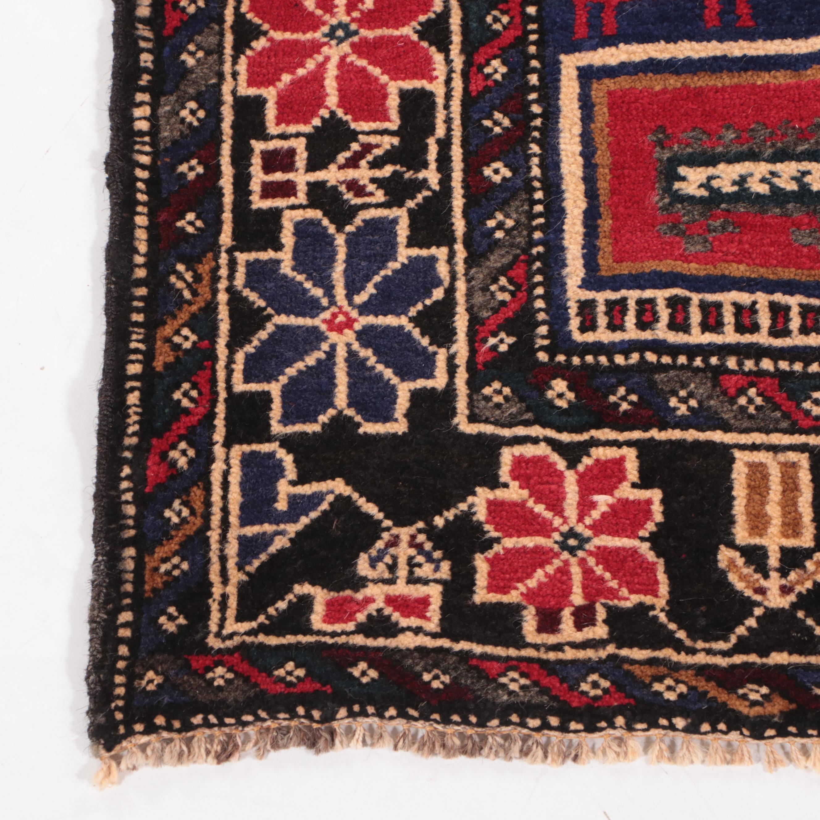 2'11 x 4'5 Hand-Knotted Afghan War Pictorial Accent Rug