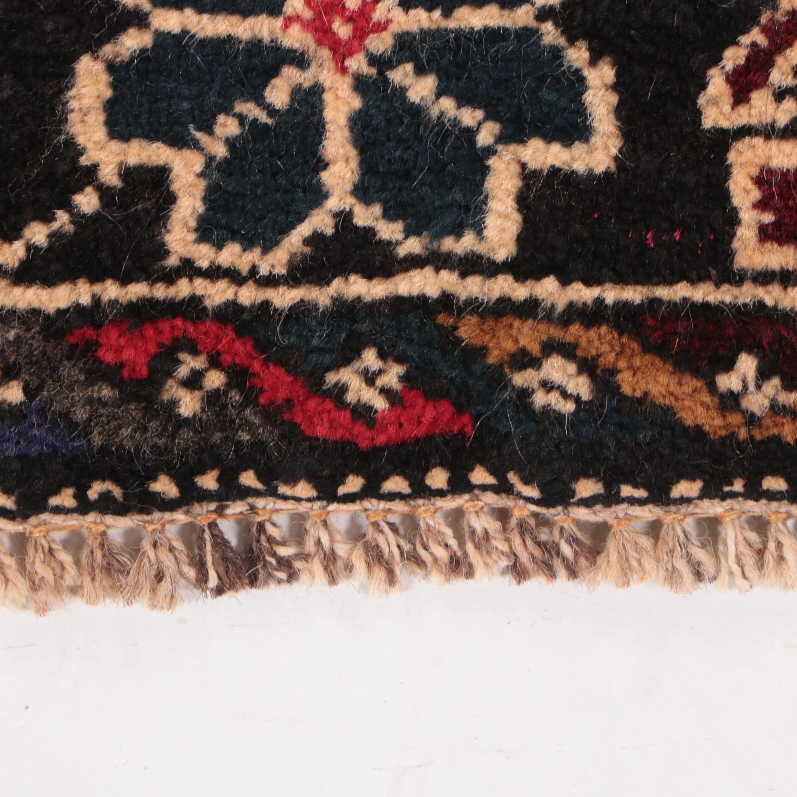 2'11 x 4'5 Hand-Knotted Afghan War Pictorial Accent Rug