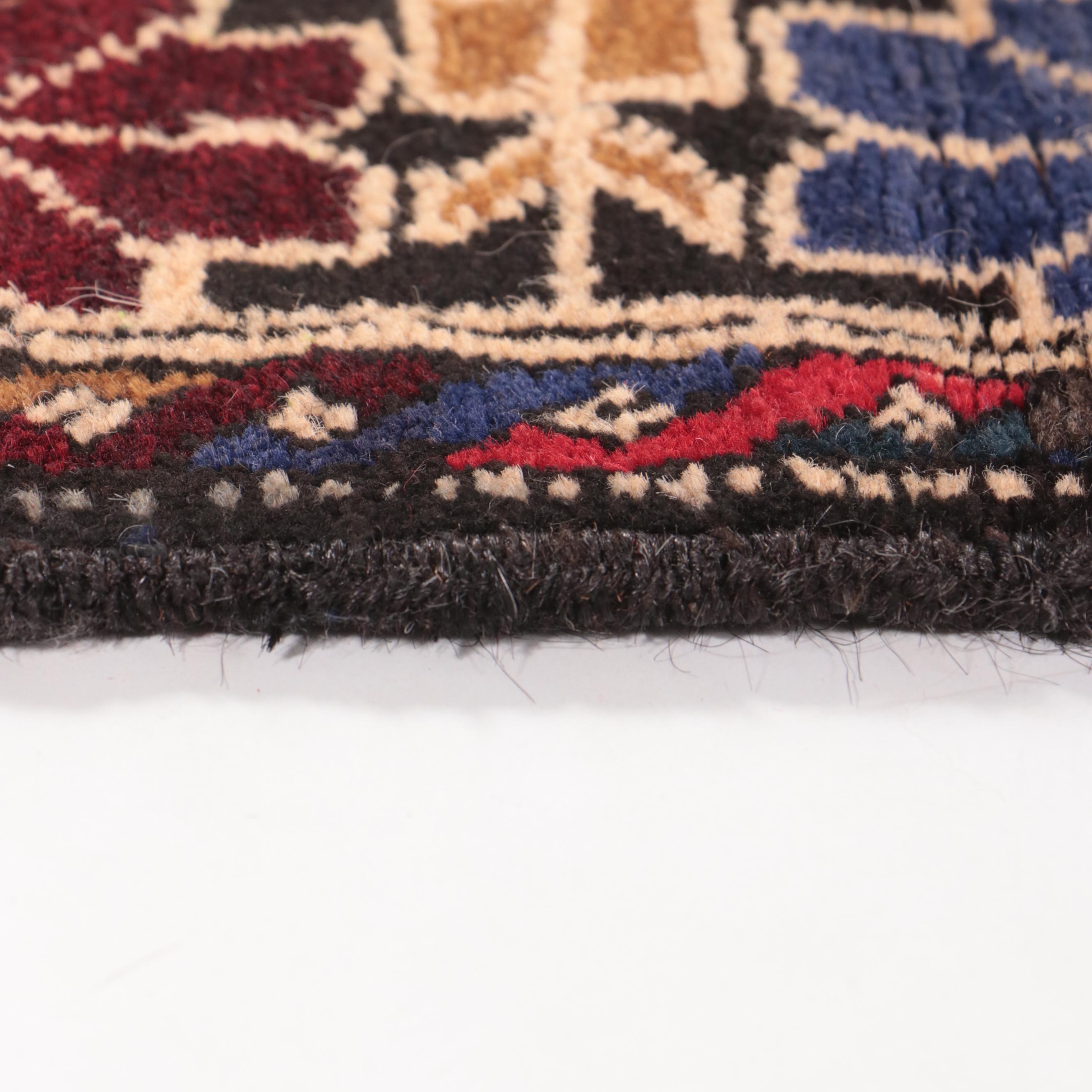 2'11 x 4'5 Hand-Knotted Afghan War Pictorial Accent Rug