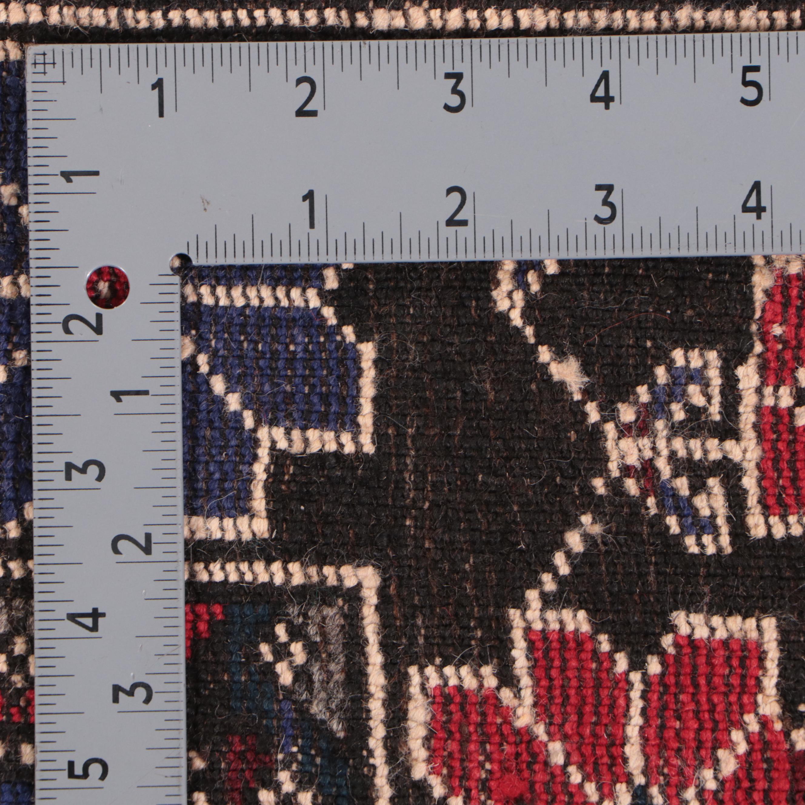 2'11 x 4'5 Hand-Knotted Afghan War Pictorial Accent Rug