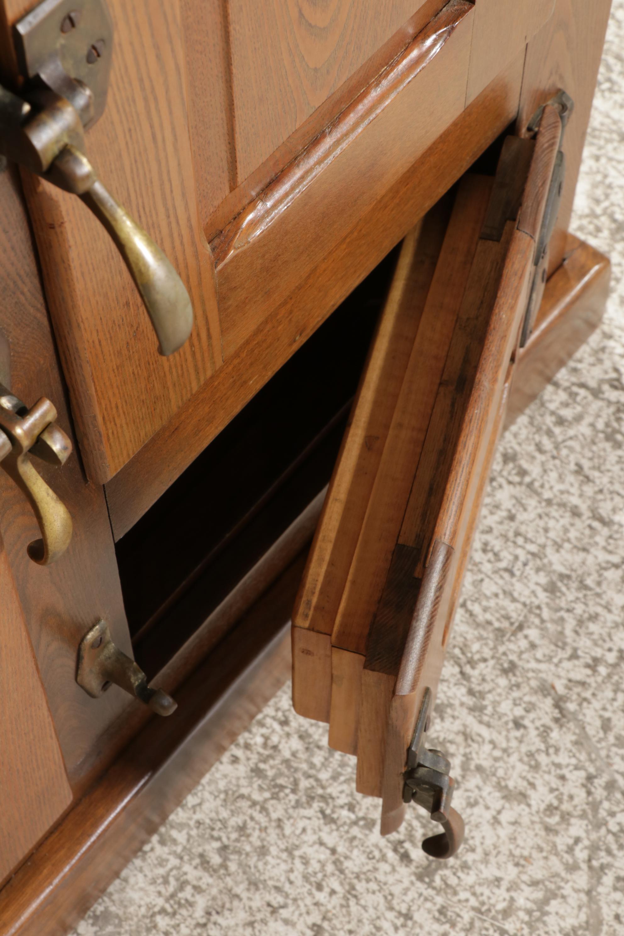 Cedar-Lined Oak Ice Chest, Early 20th Century