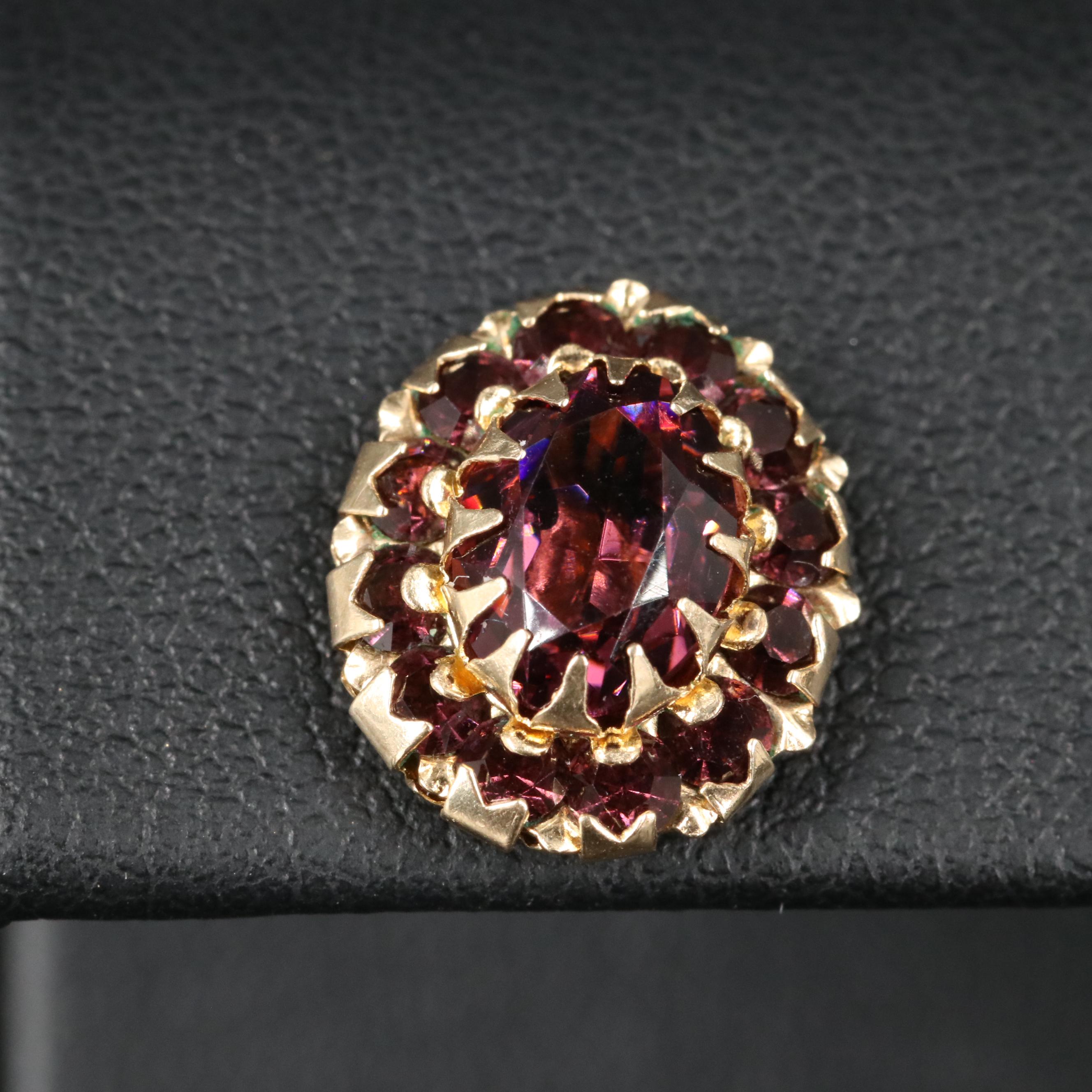 14K Glass Stud Earrings