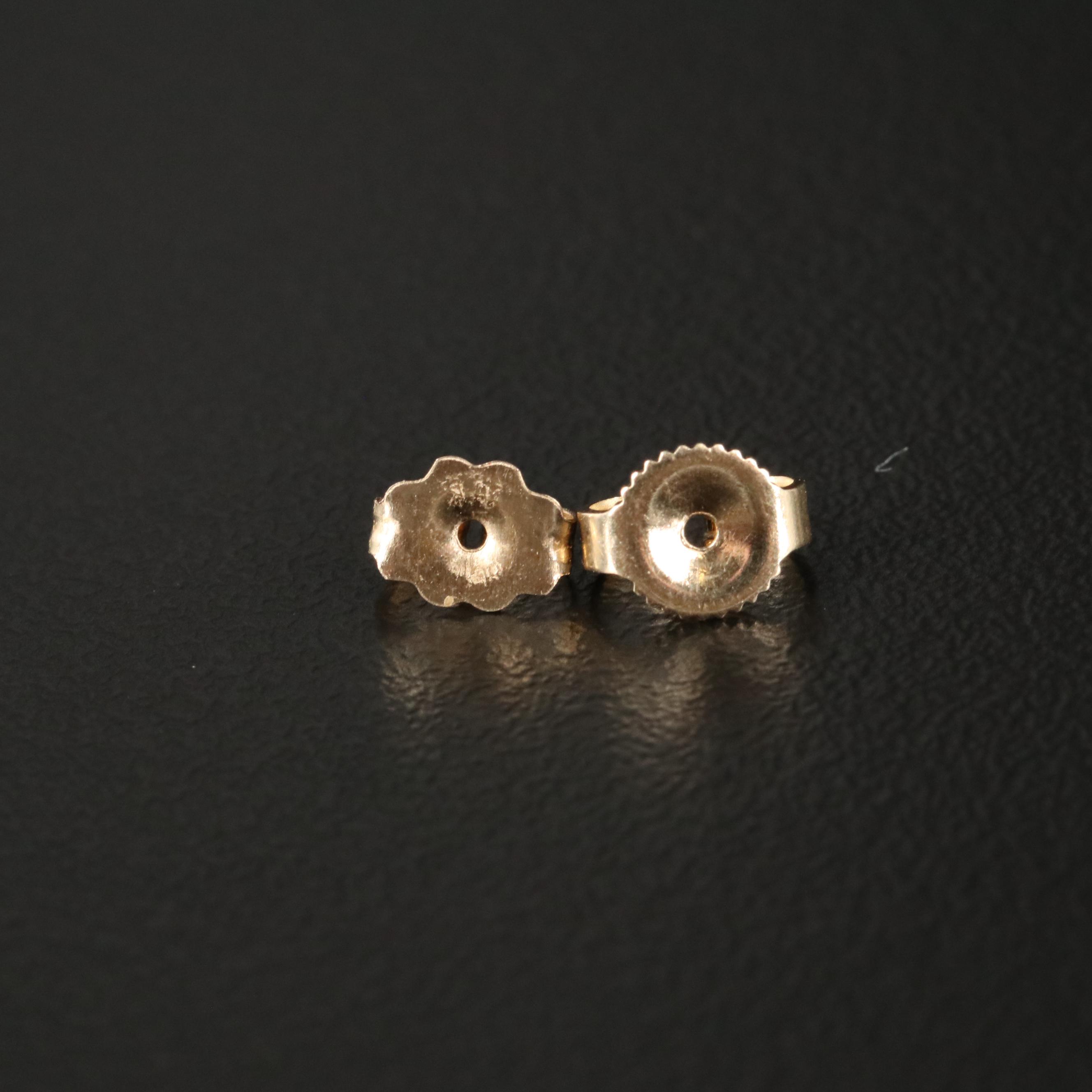 14K Glass Stud Earrings