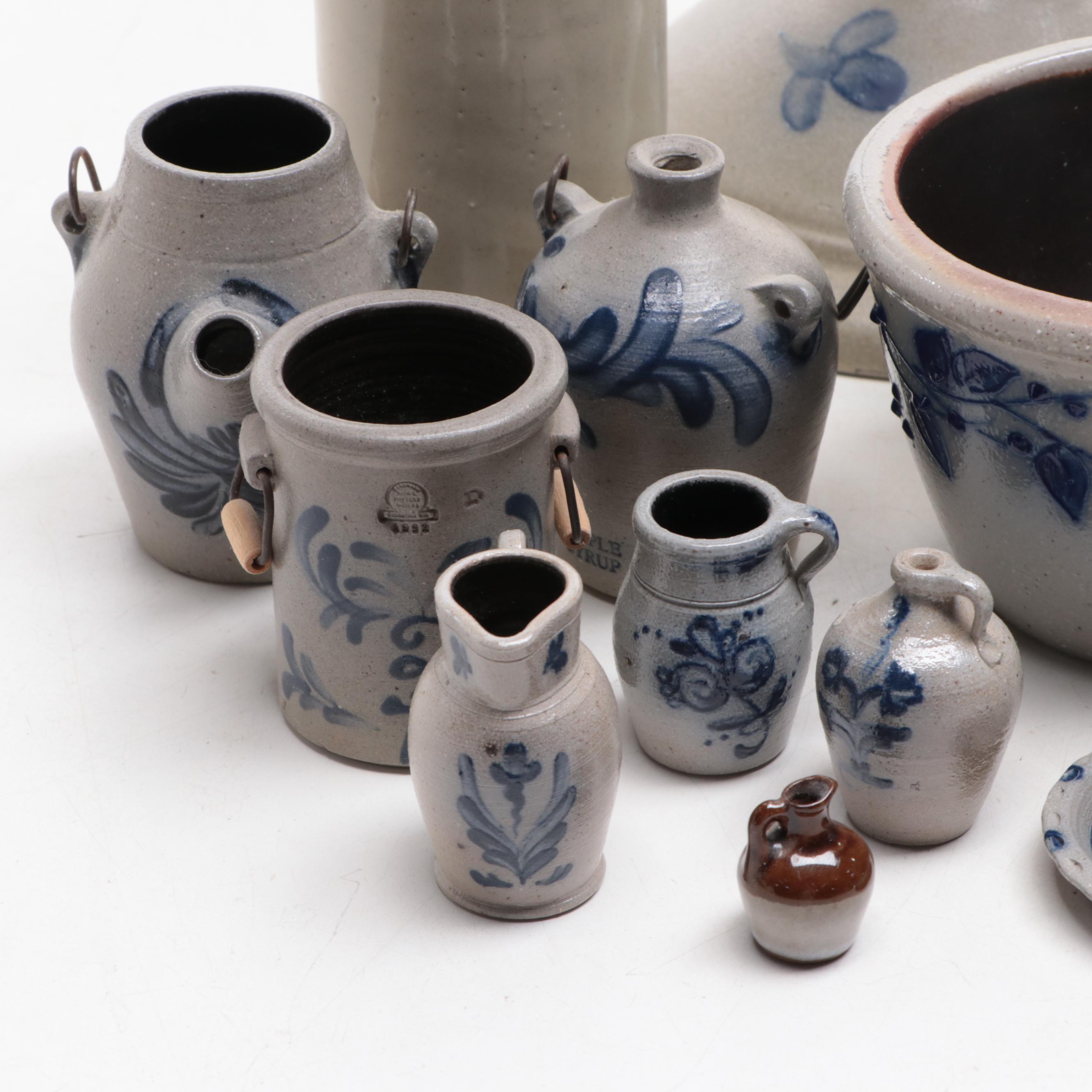 Rowe Pottery Works and Other Stoneware Table Accessories