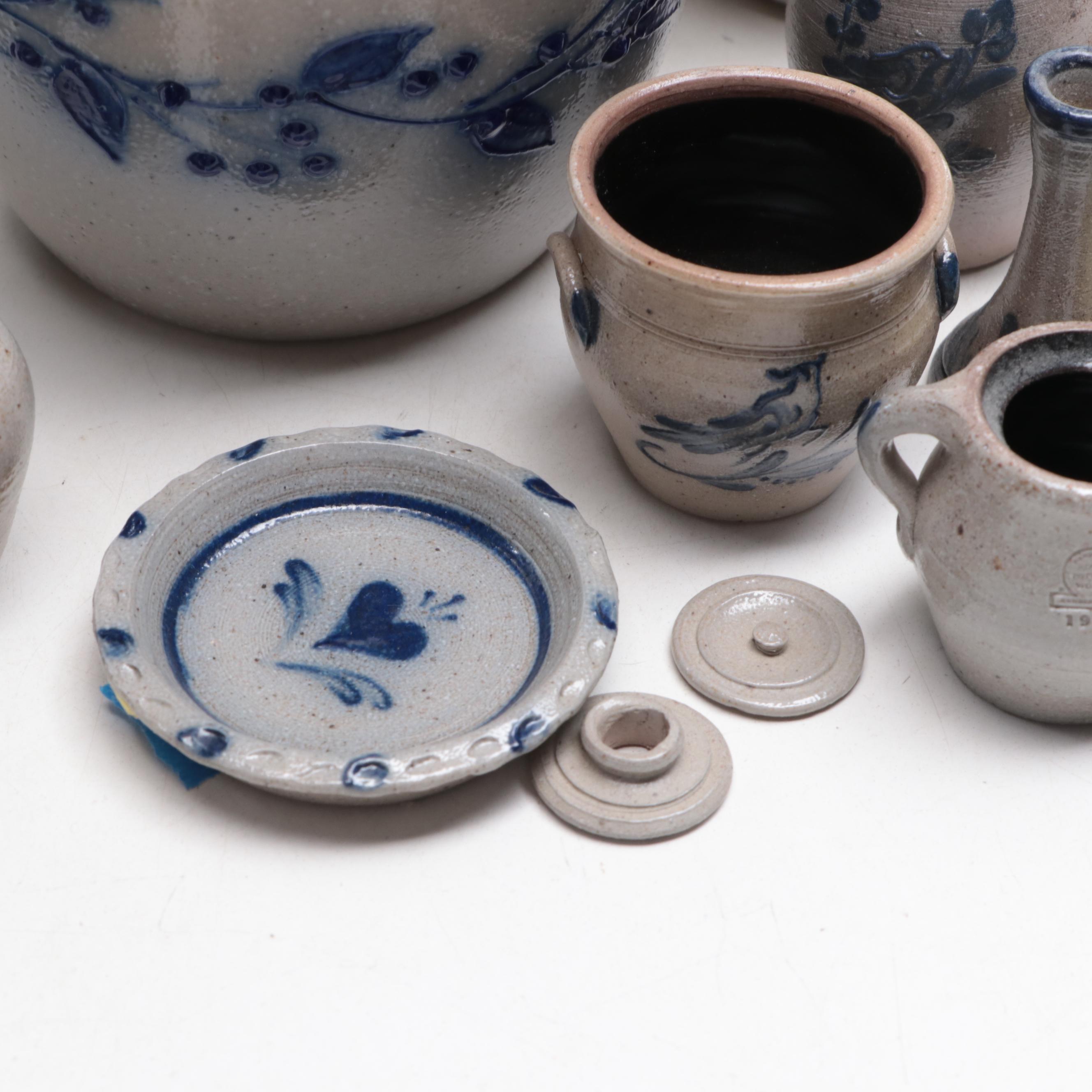 Rowe Pottery Works and Other Stoneware Table Accessories