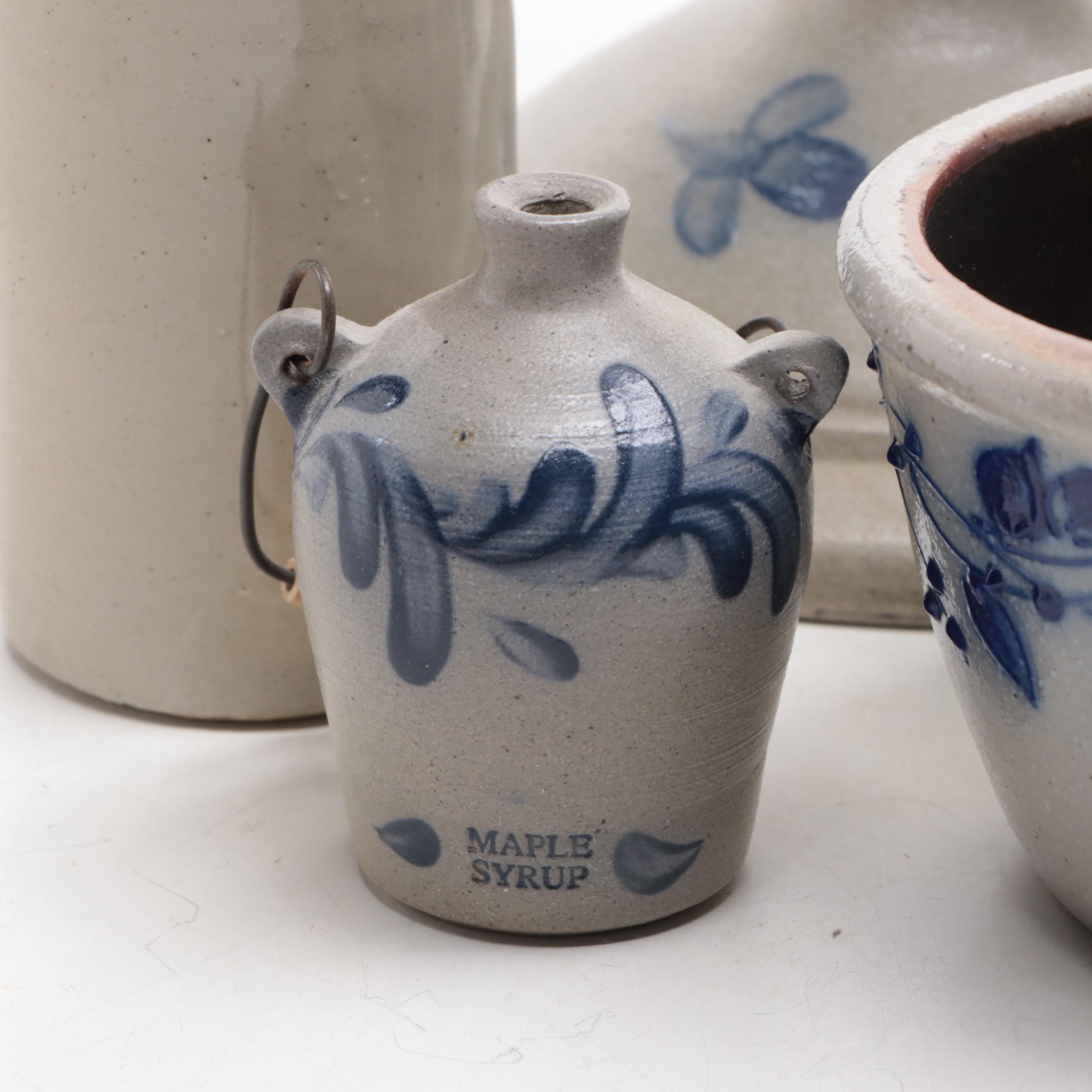 Rowe Pottery Works and Other Stoneware Table Accessories