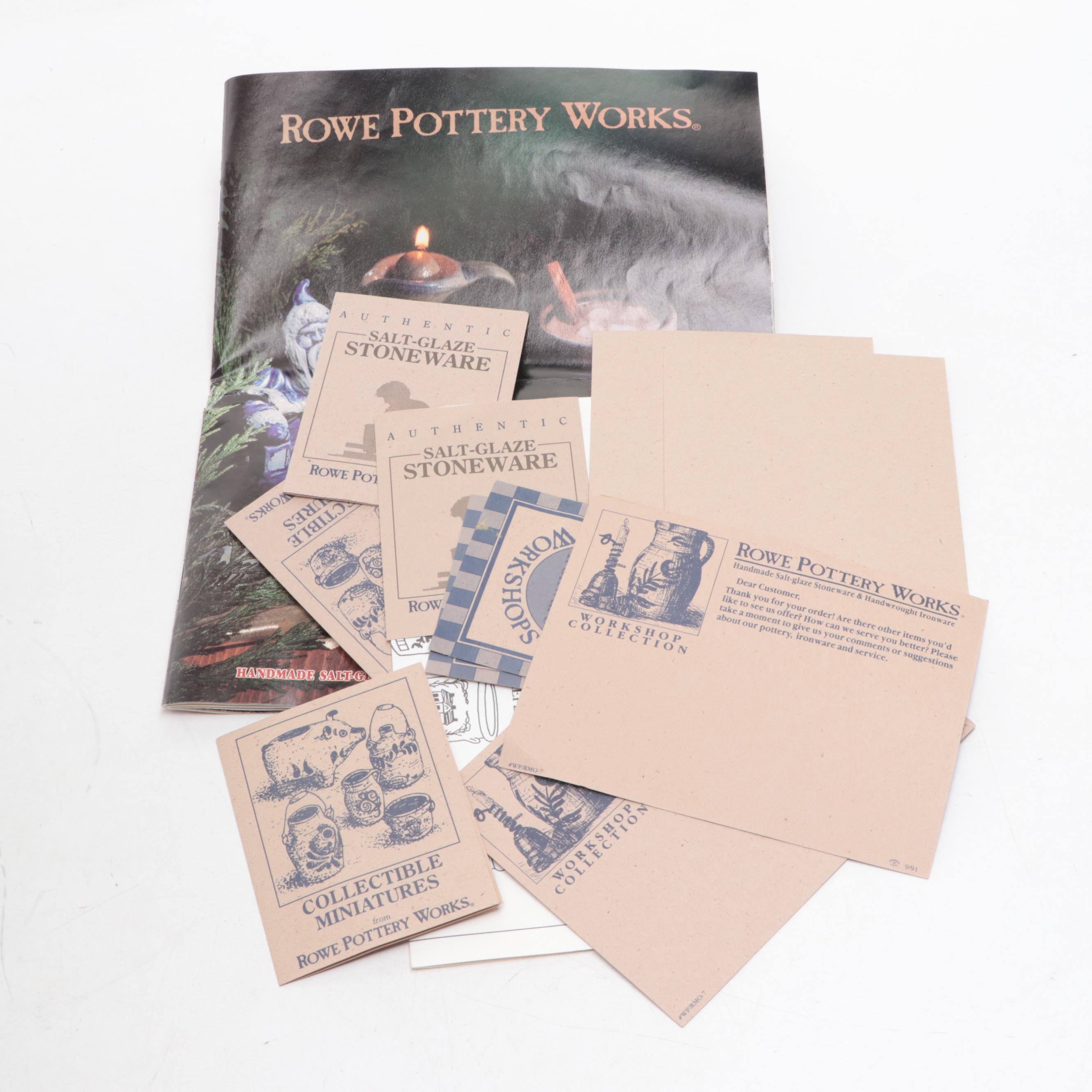 Rowe Pottery Works and Other Stoneware Table Accessories
