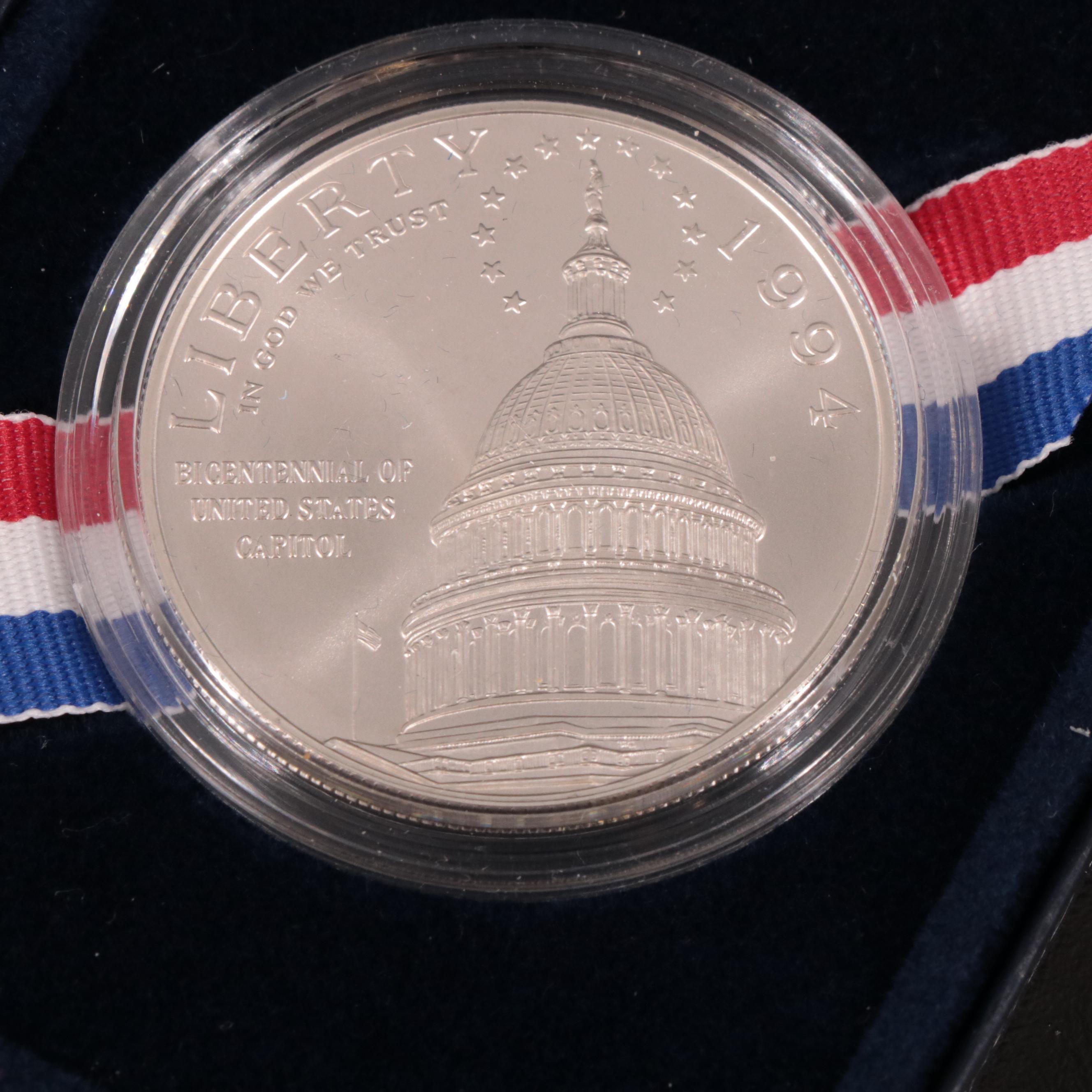 U.S. Commemorative Silver Dollars, Silver Proof Set and More