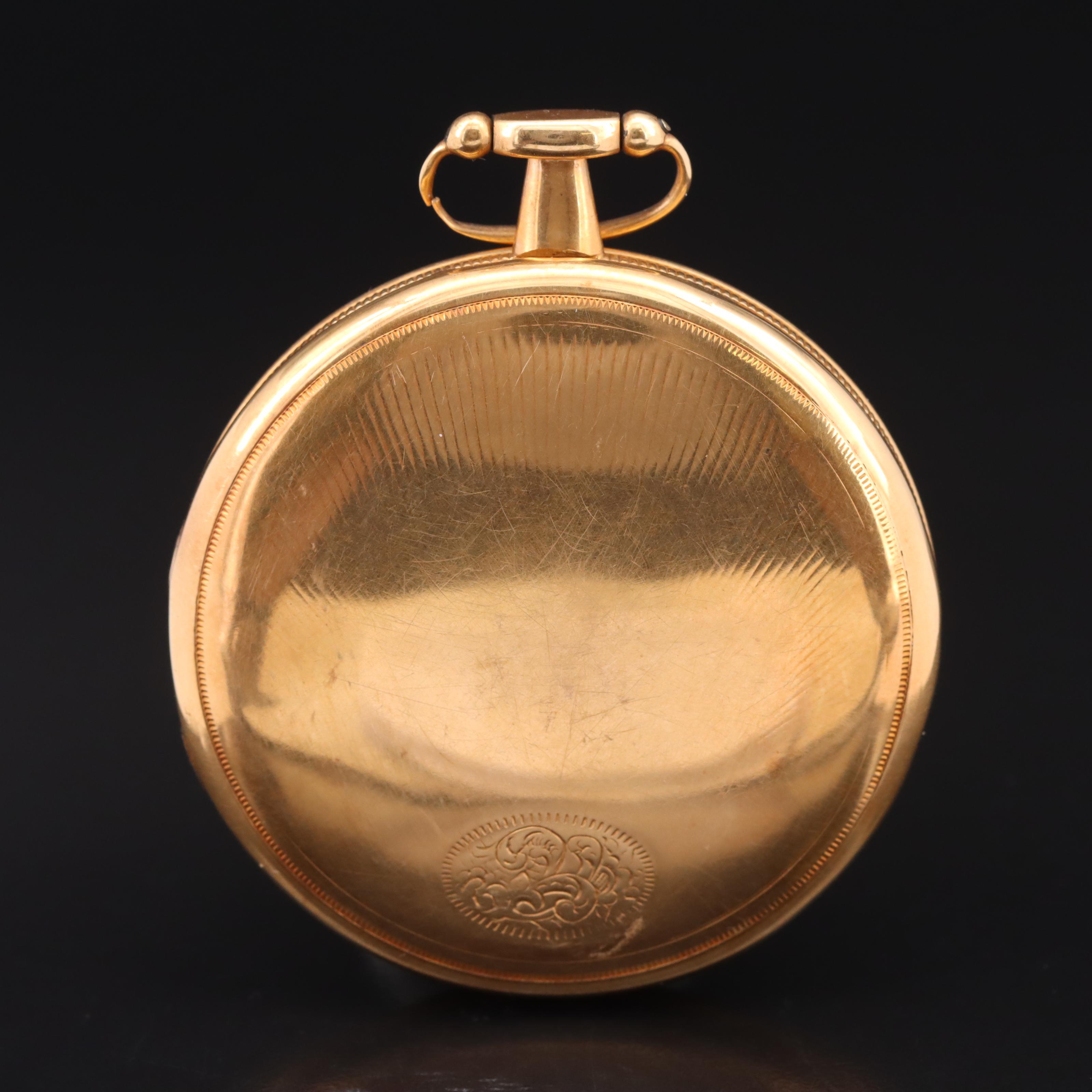 18K Key Wind Pocket Watch