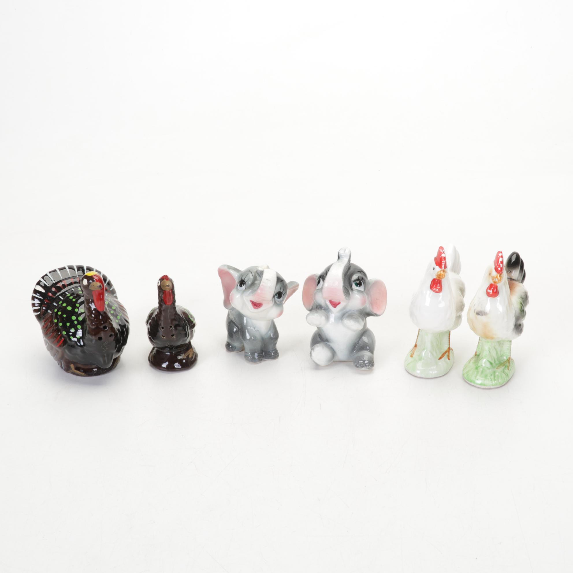 Novelty with Other Salt and Pepper Shakers and Tableware, 20th Century