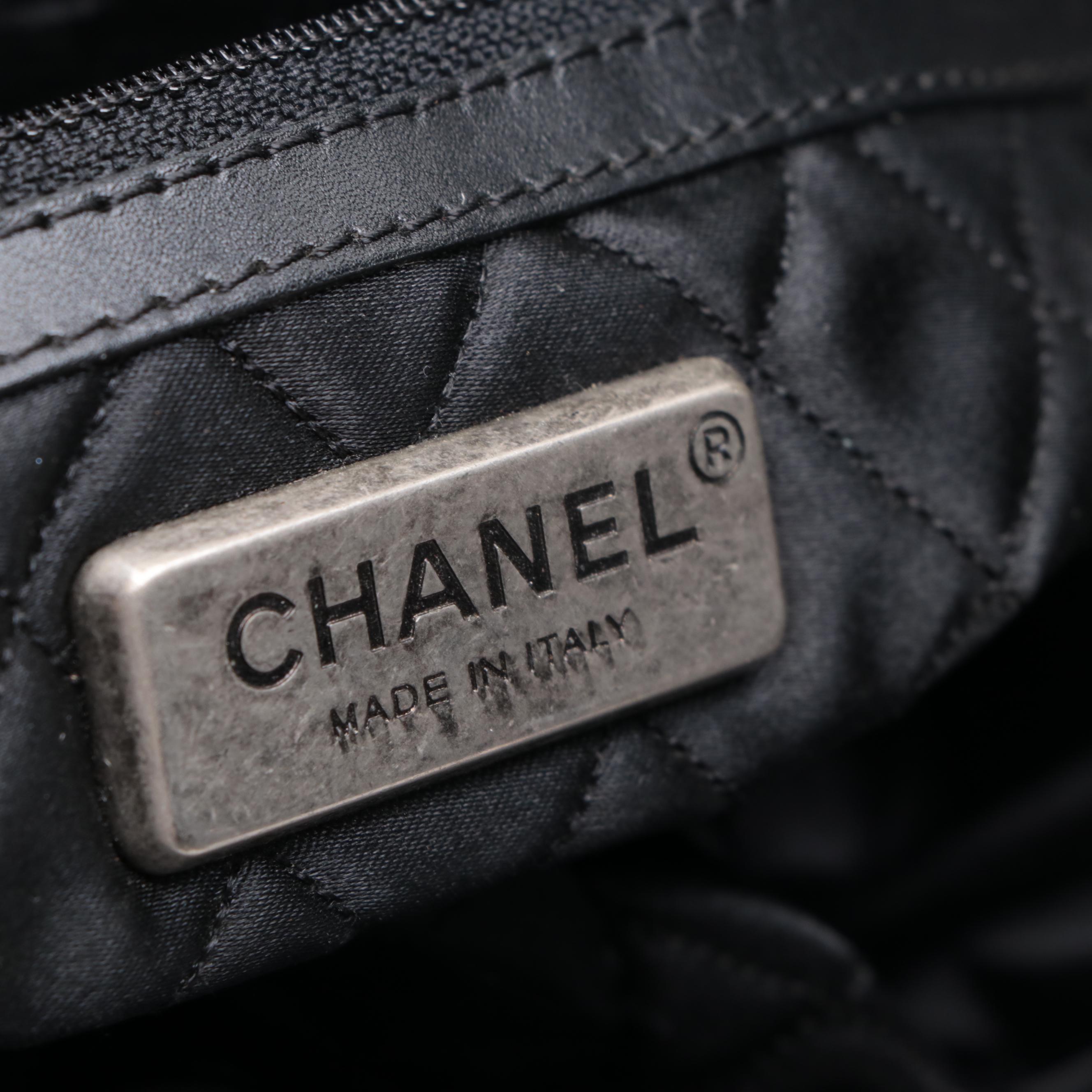 Chanel Tall Tote Bag with Interlocking CC Hardware in Calfskin Leather