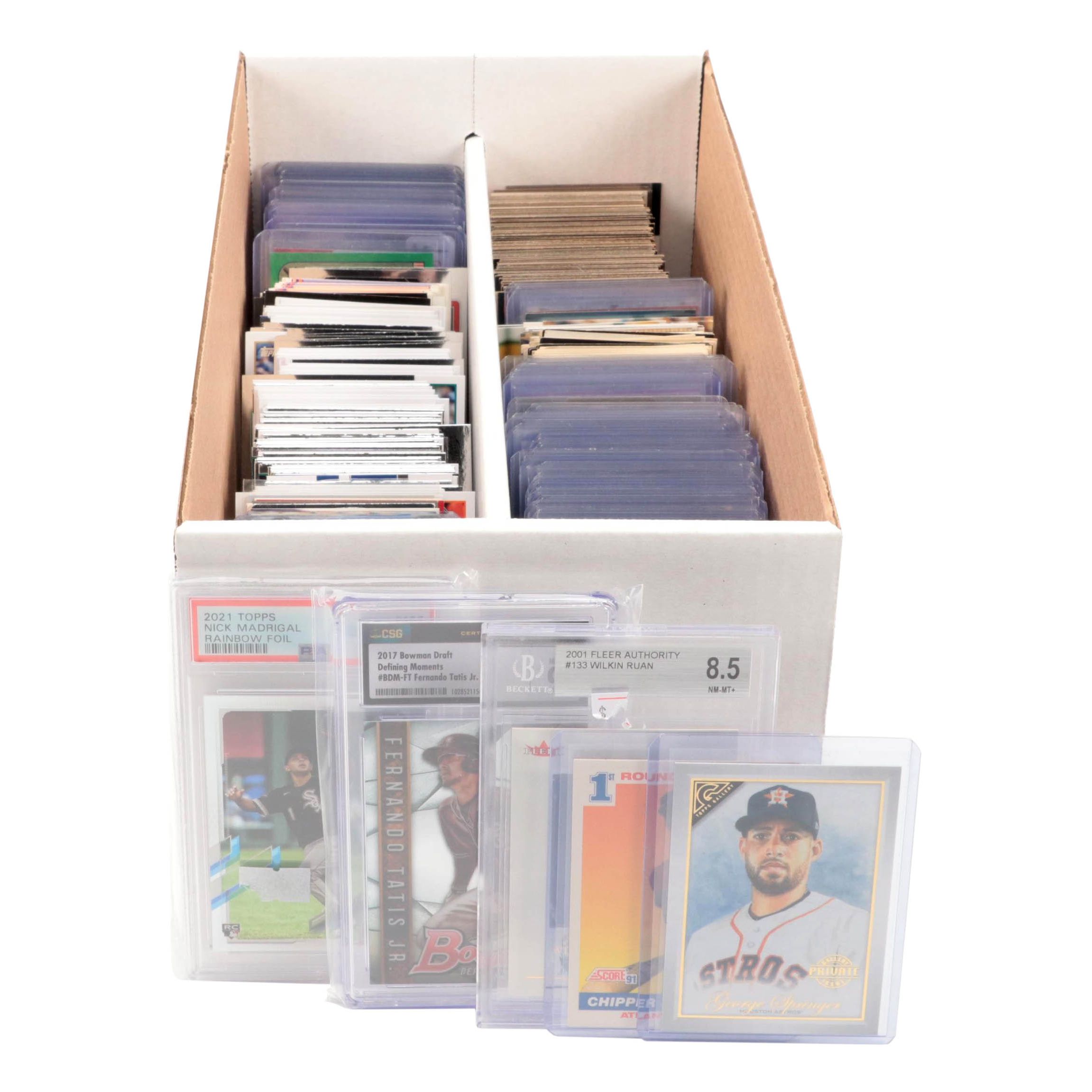 Fernando Tatis Jr. Bowman Draft Graded with Other Sports Cards, 1990s–2020s
