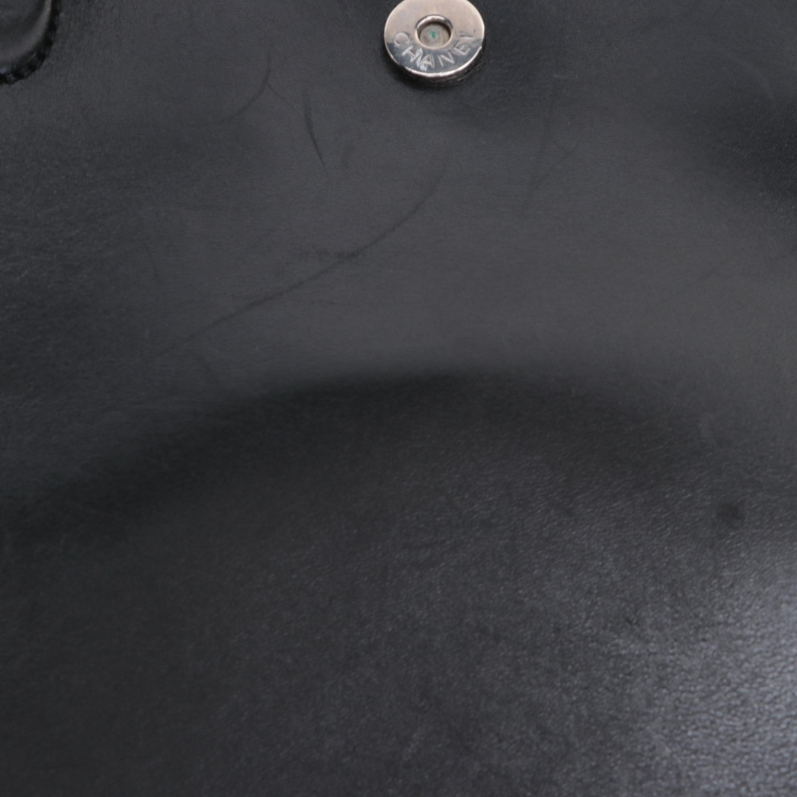 Chanel Tall Tote Bag with Interlocking CC Hardware in Calfskin Leather