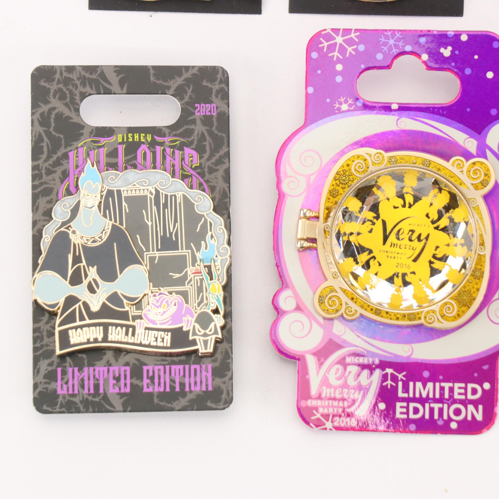 Disney Enameled Metal Pins Including Limited Edition