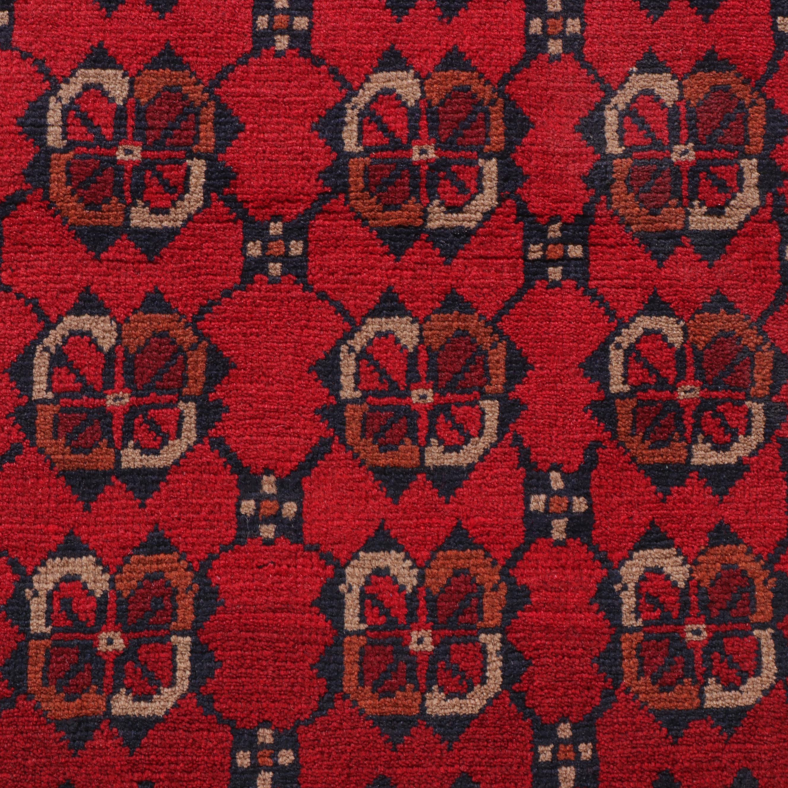 1'8 x 4'8 Hand-Knotted Afghan Kunduz Accent Rug