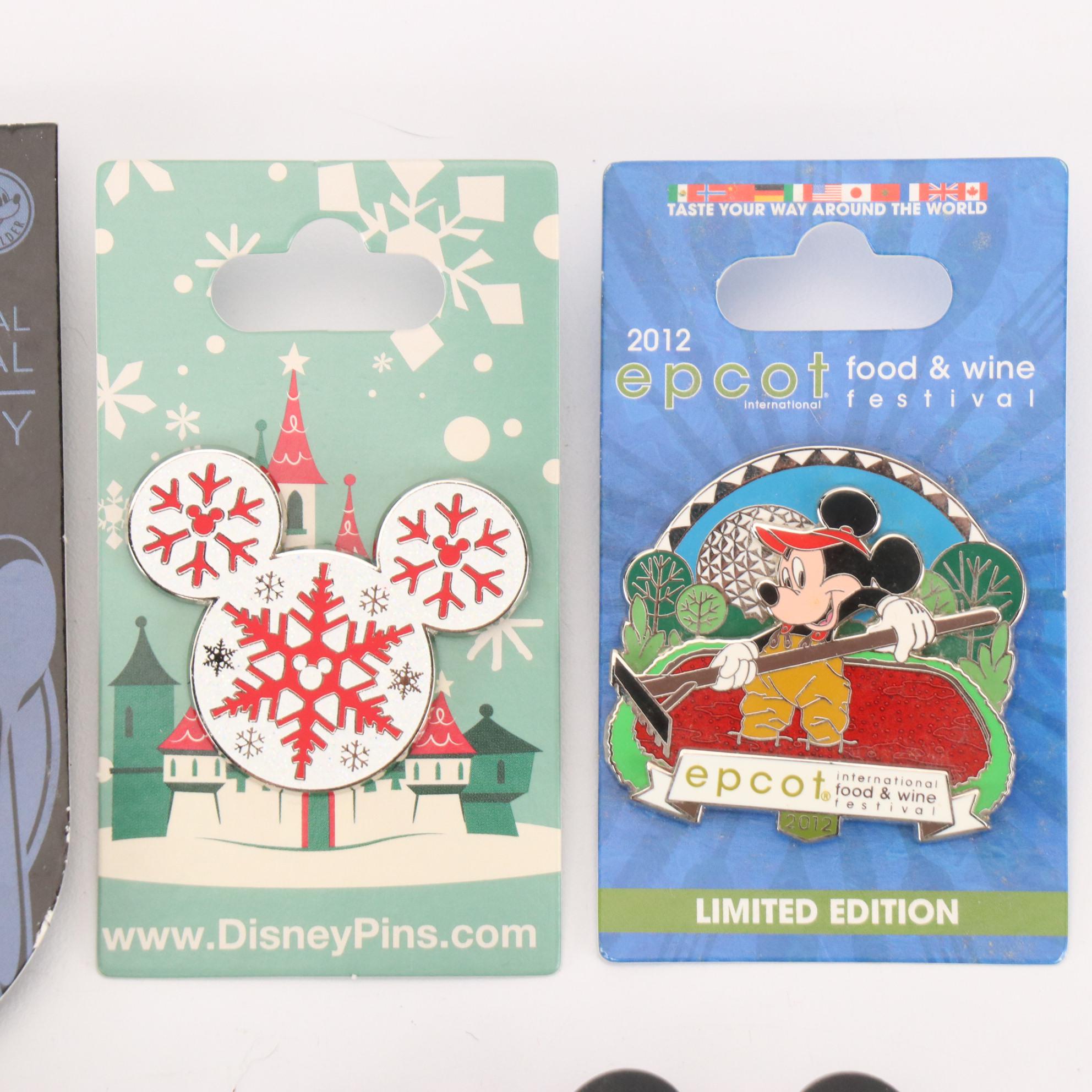 Disney Enameled Metal Pins Including Limited Edition