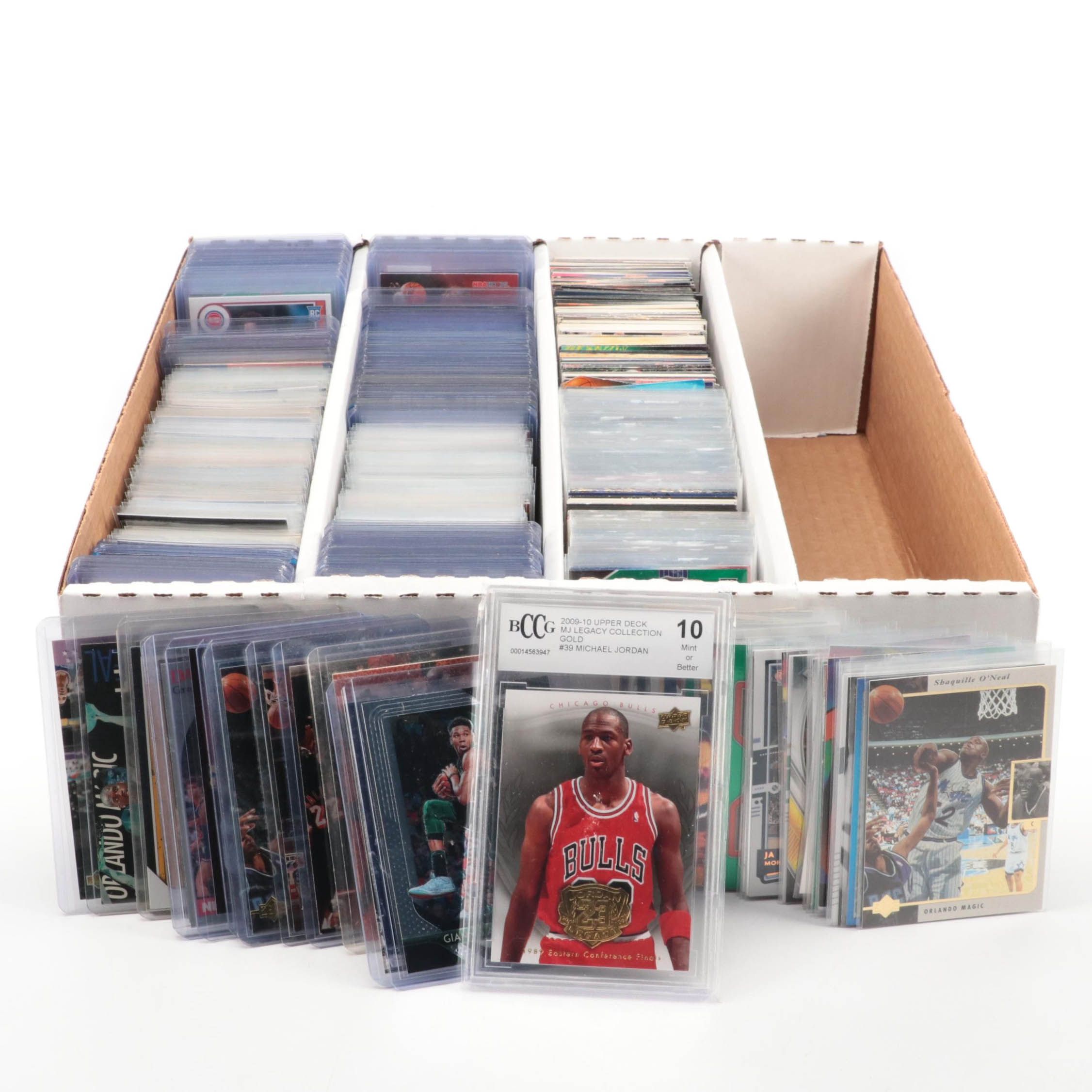 Michael Jordan Graded Beckett 10 Card, with More Basketball Cards, 1980s–2020s