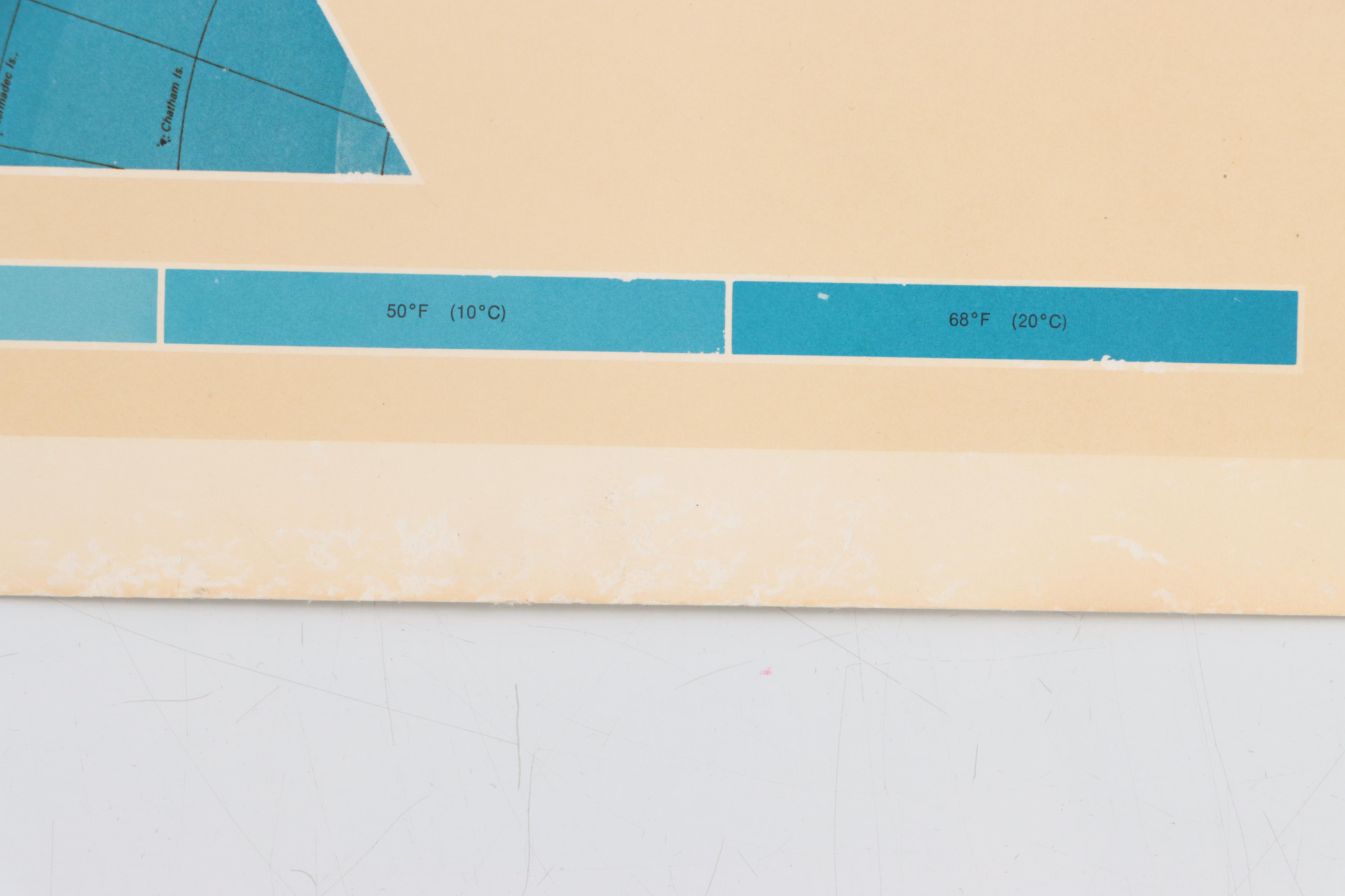 Buckminster Fuller Halftone Map "Dymaxion Airocean World Map," 1979