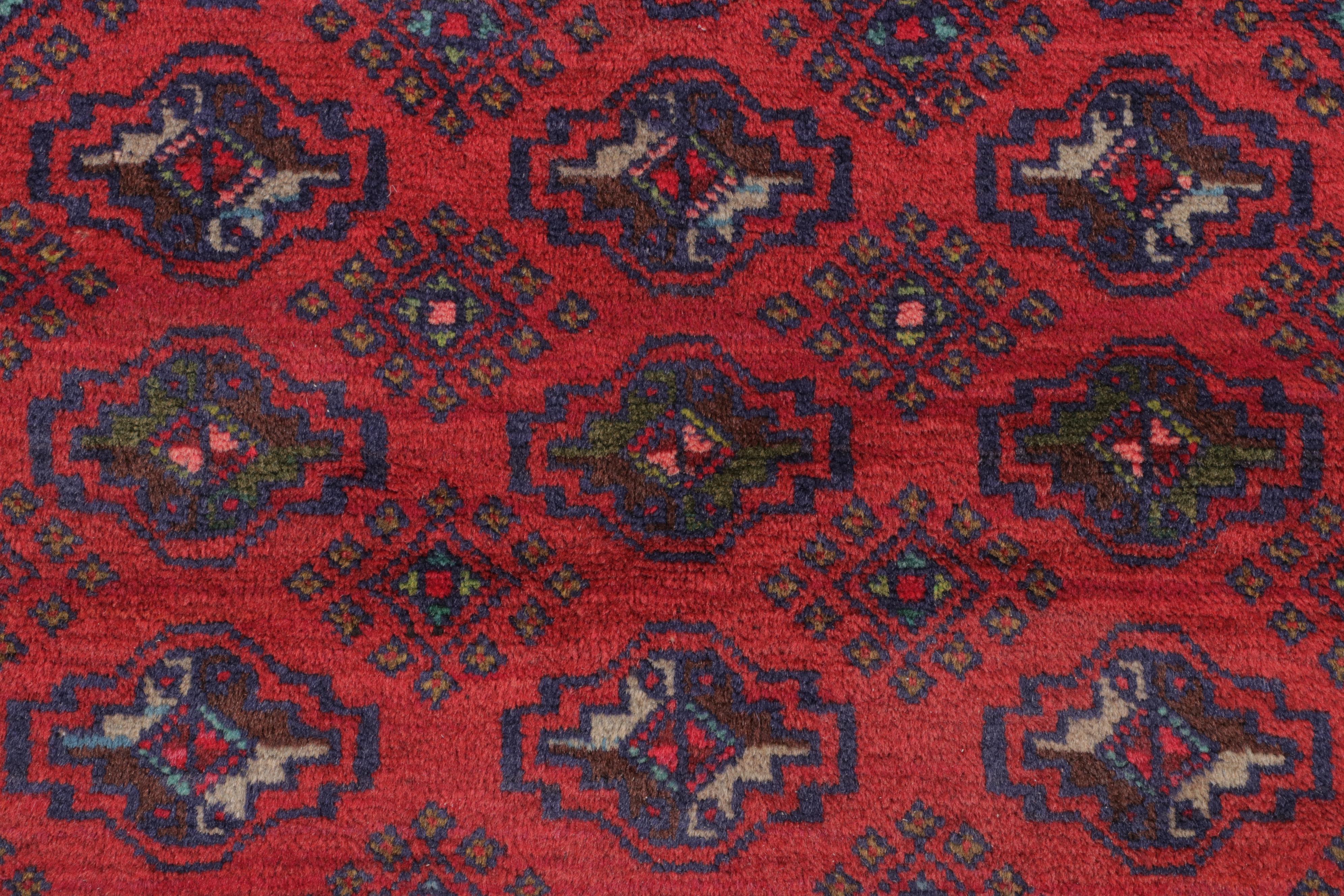3'1 x 4'10 Hand-Knotted Afghan Turkmen Accent Rug