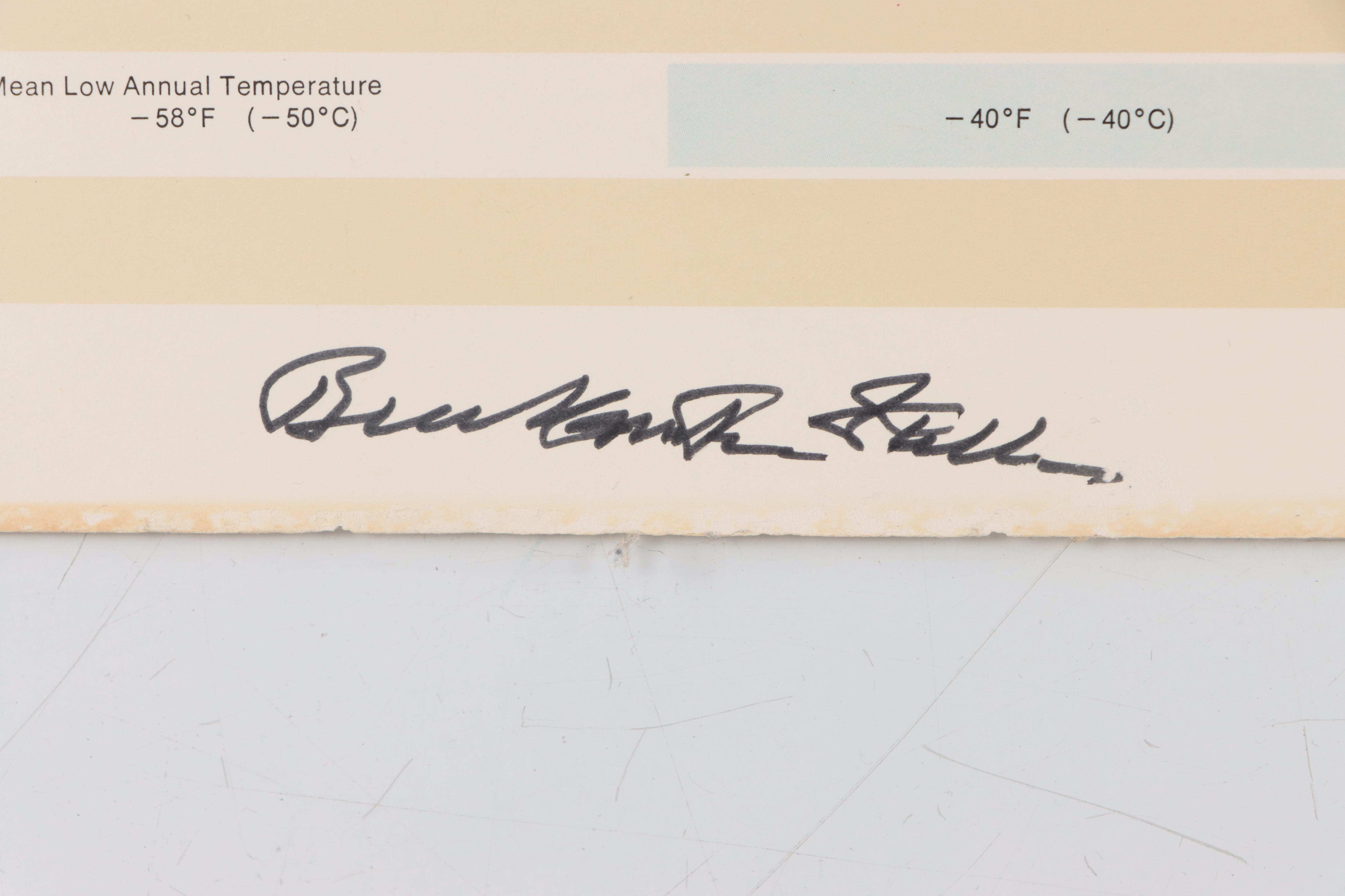 Buckminster Fuller Halftone Map "Dymaxion Airocean World Map," 1979