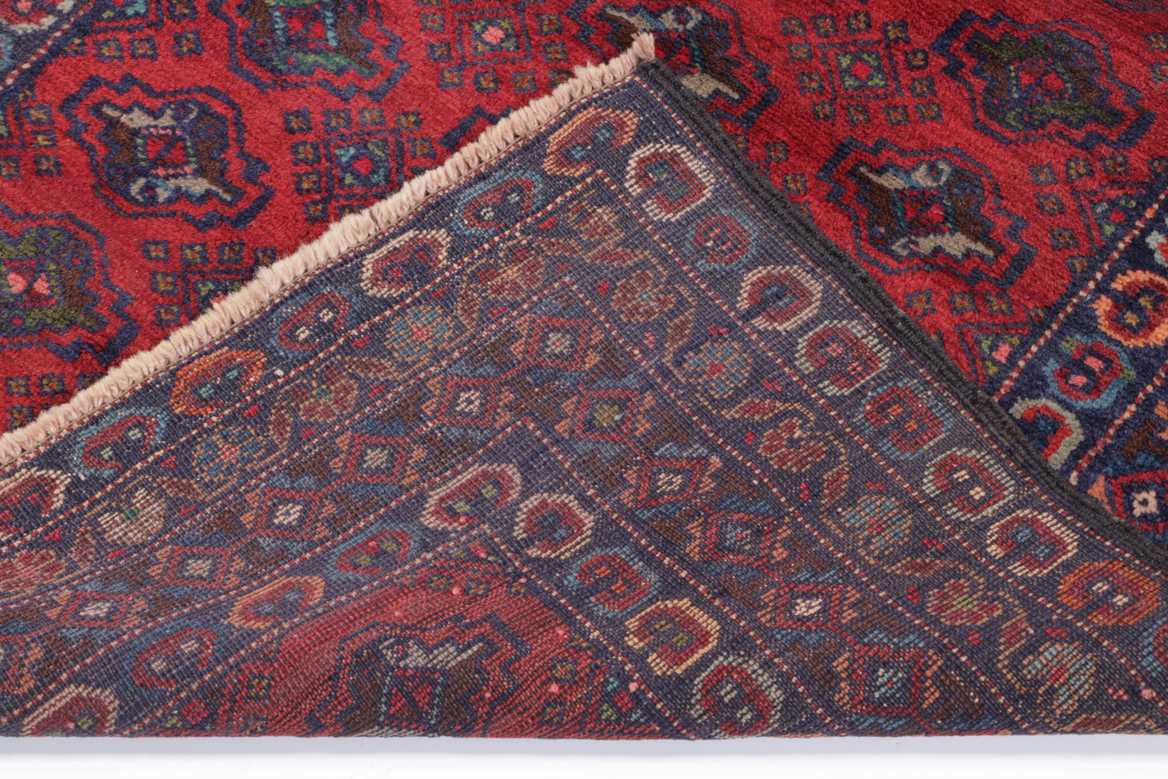 3'1 x 4'10 Hand-Knotted Afghan Turkmen Accent Rug