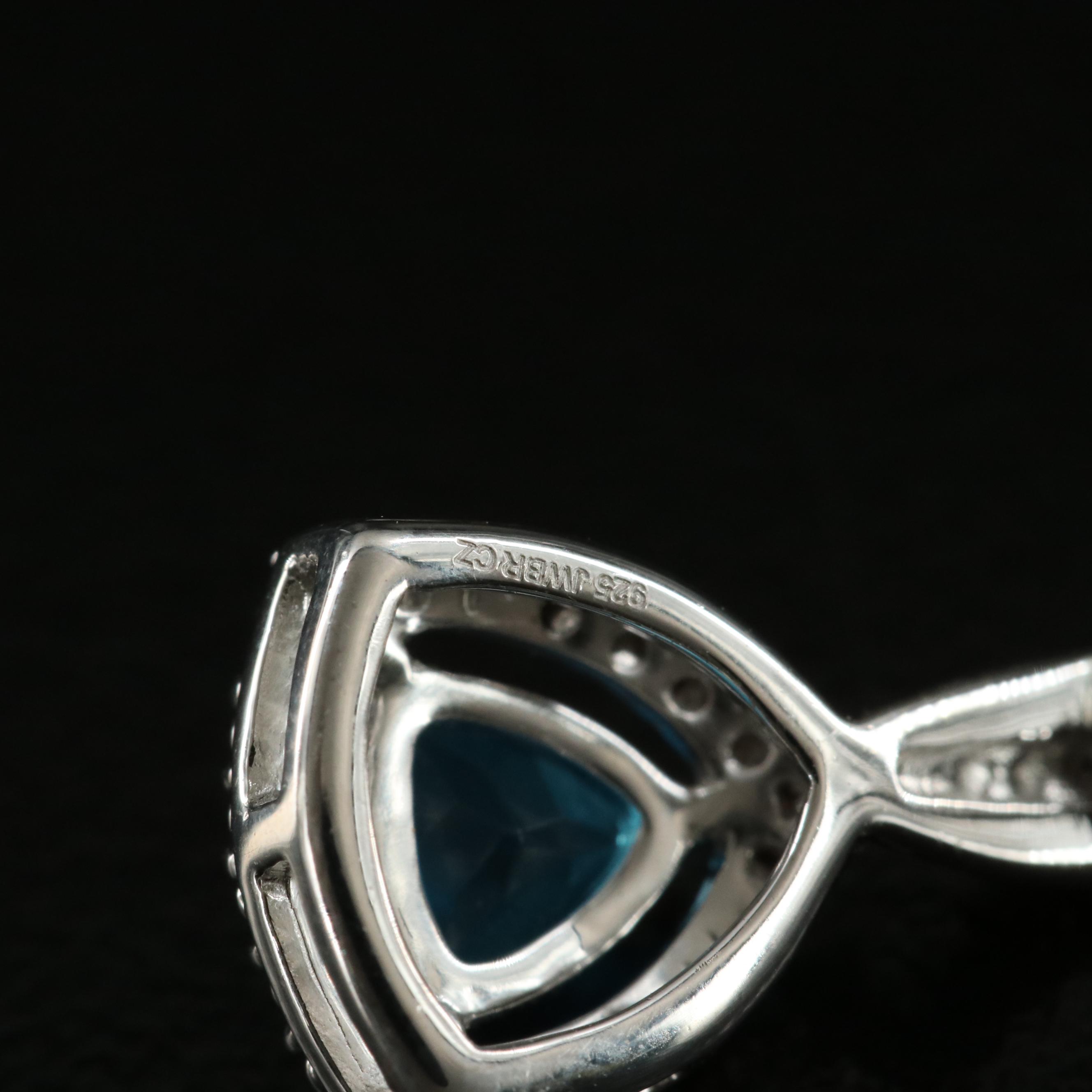 Sterling Apatite and Cubic Zirconia Earrings