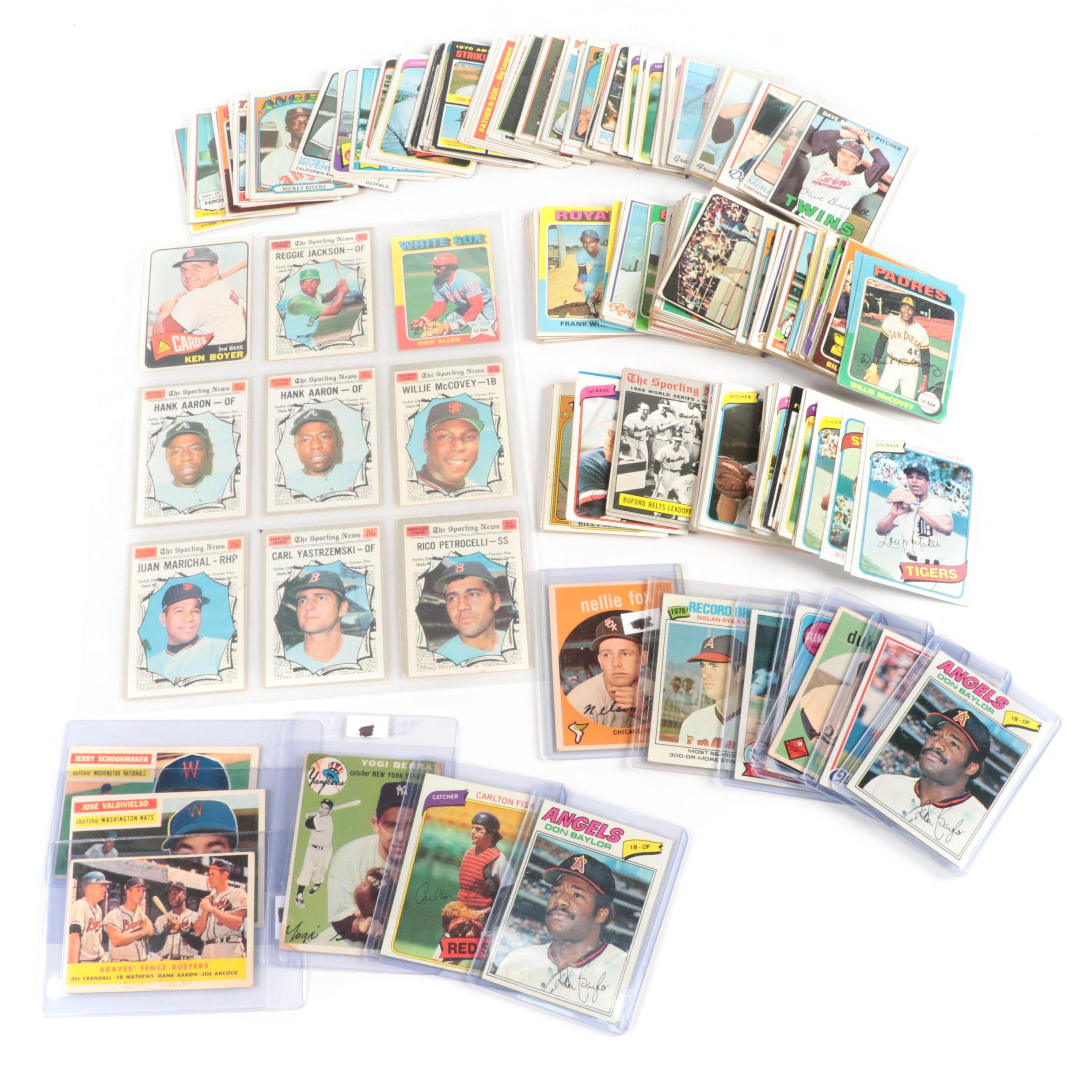 Topps with More Baseball Cards, Yogi Berra, Hank Aaron, and More, 1950s–1980s
