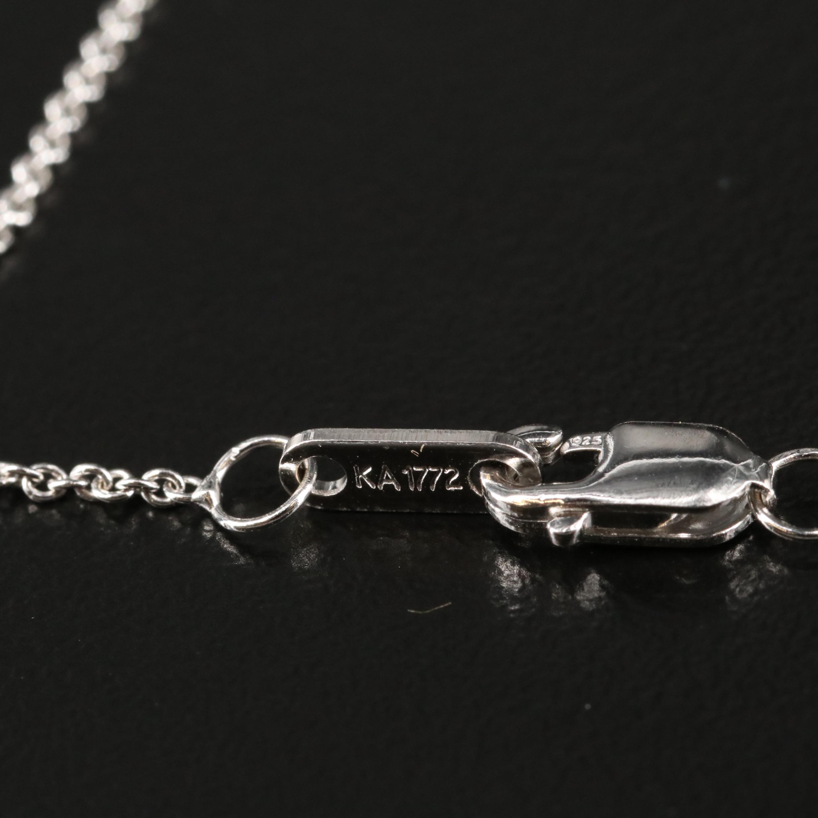 Sterling Garnet, Aquamarine and Topaz Cluster Pendant Necklace