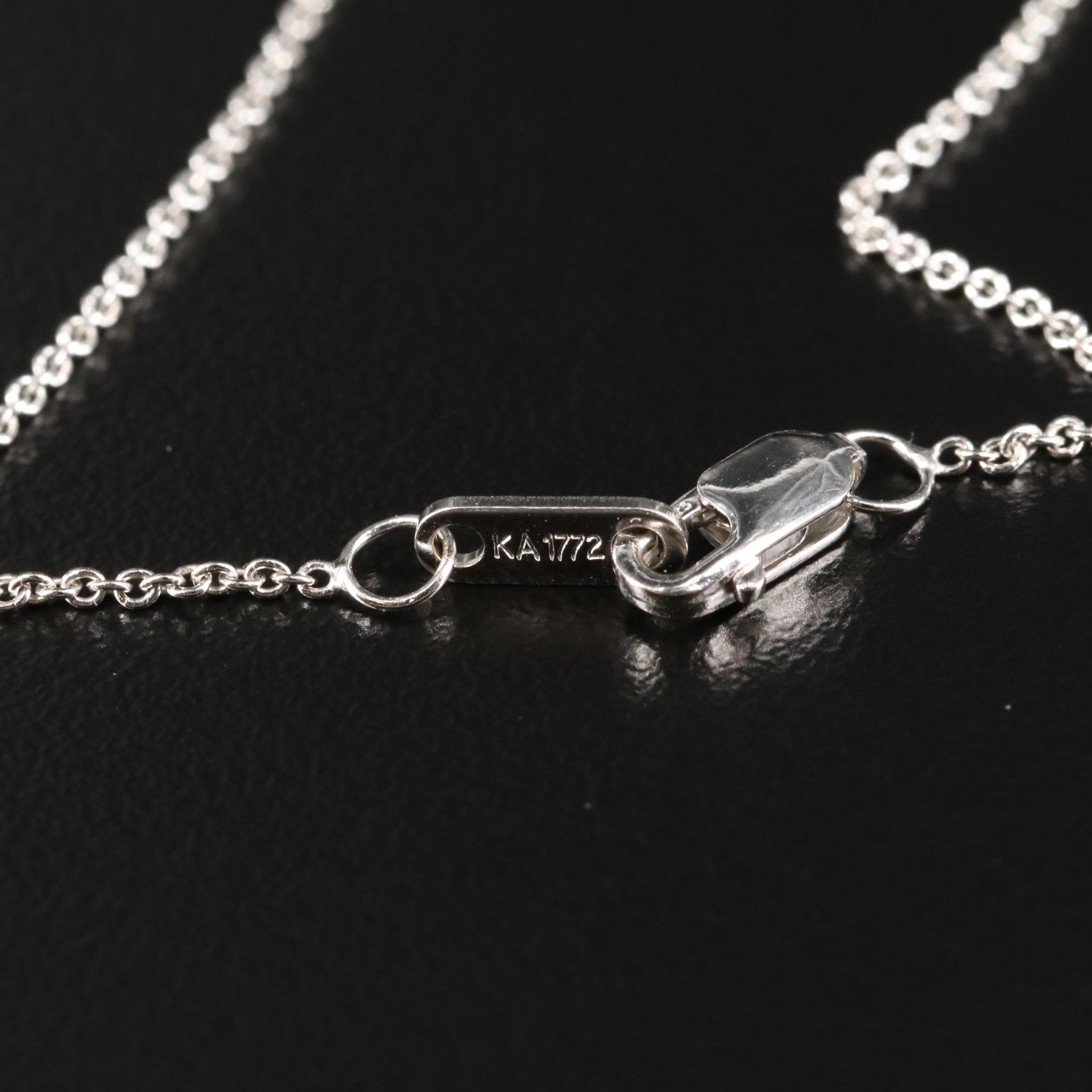 Sterling Peridot, Aquamarine and Sapphire Pendant Necklace