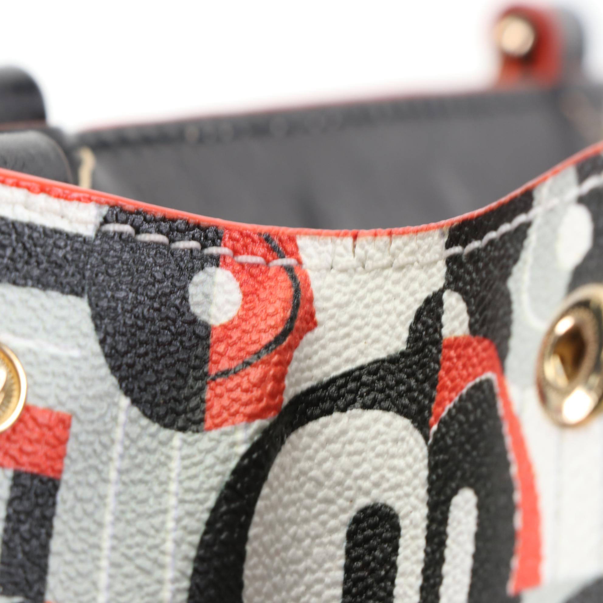 Dooney & Bourke Disney Two-Way Tote in Geometric Mickey & Minnie Printed Canvas