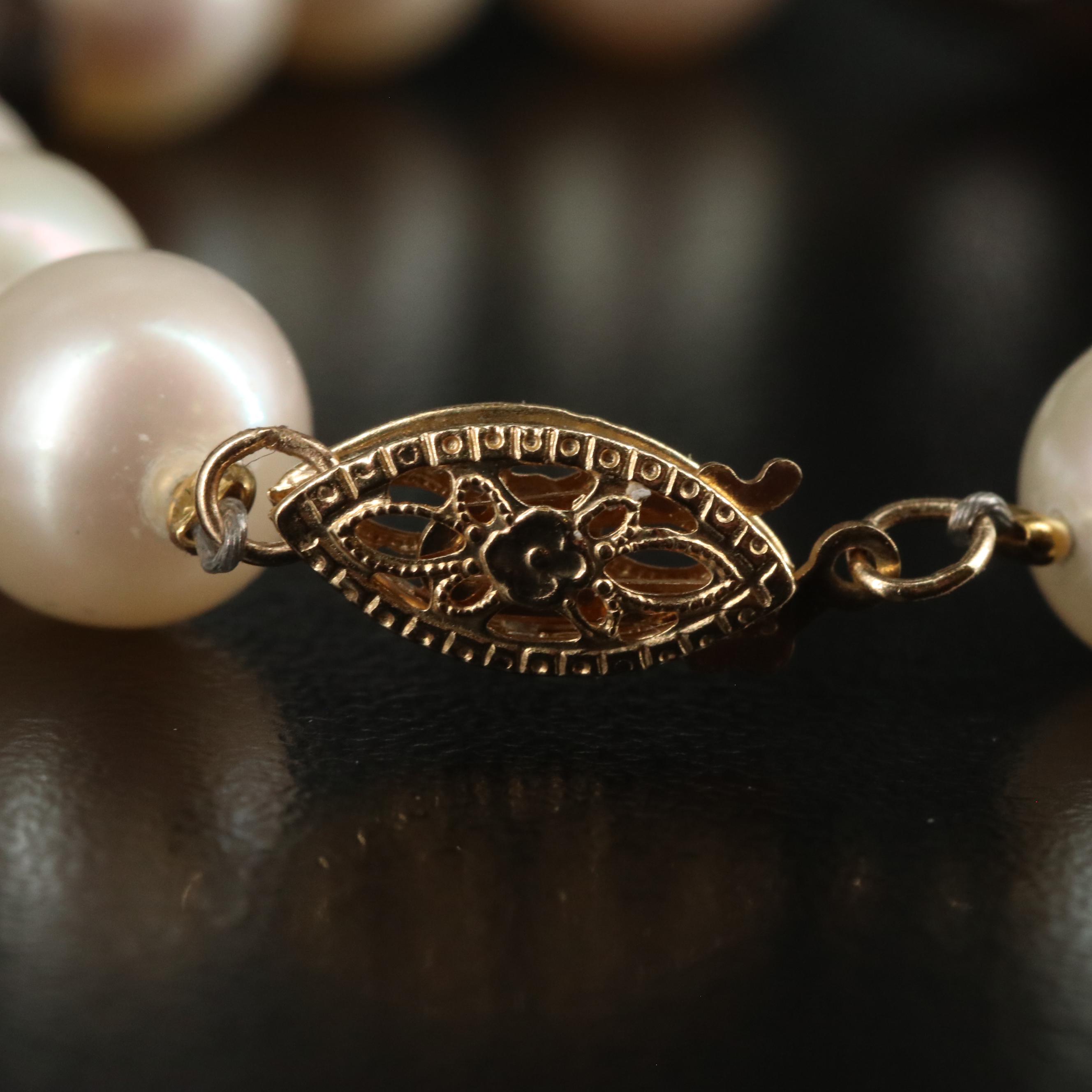 14K Pearl and Smoky Quartz Bracelet