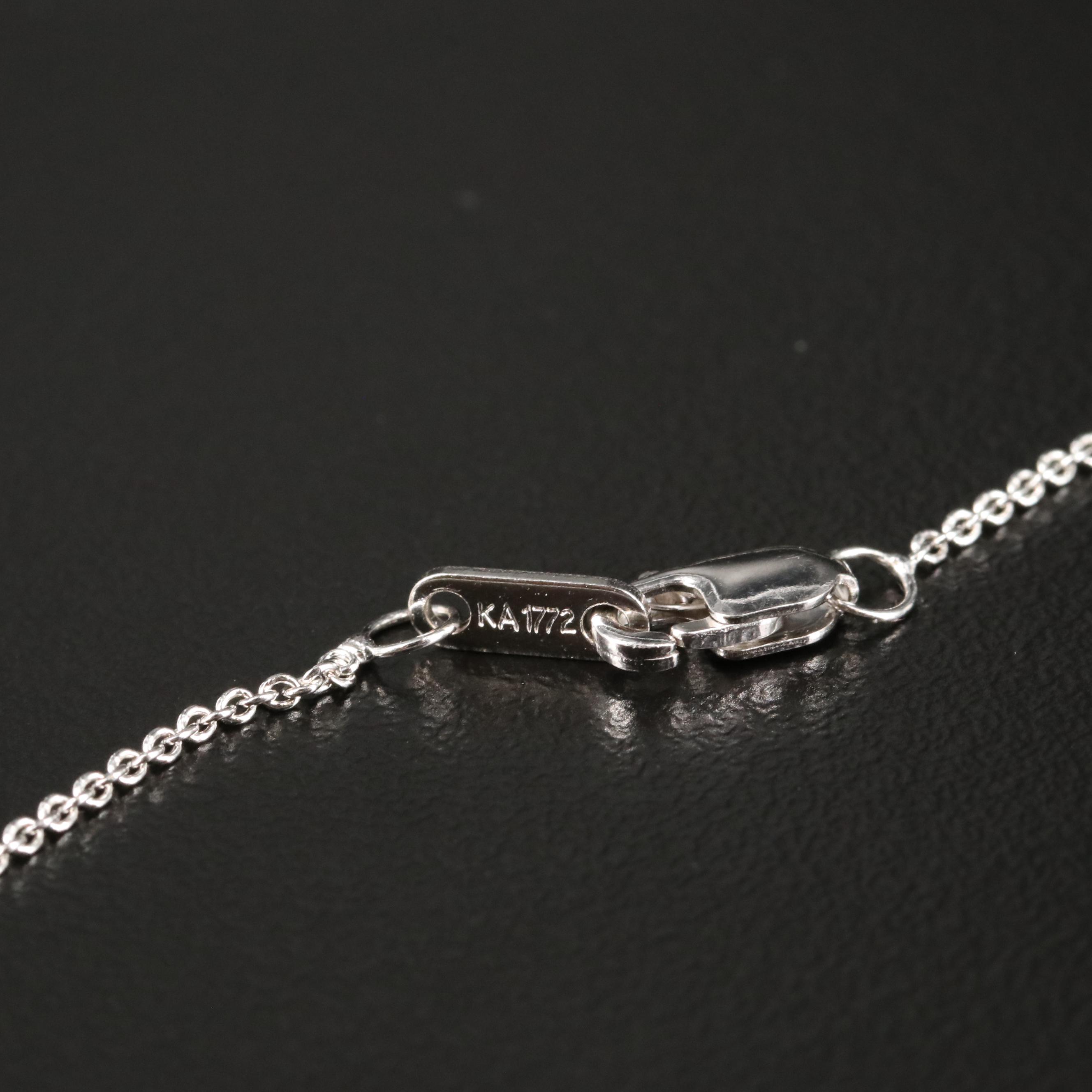 Sterling Topaz and Sapphire Cluster Pendant Necklace