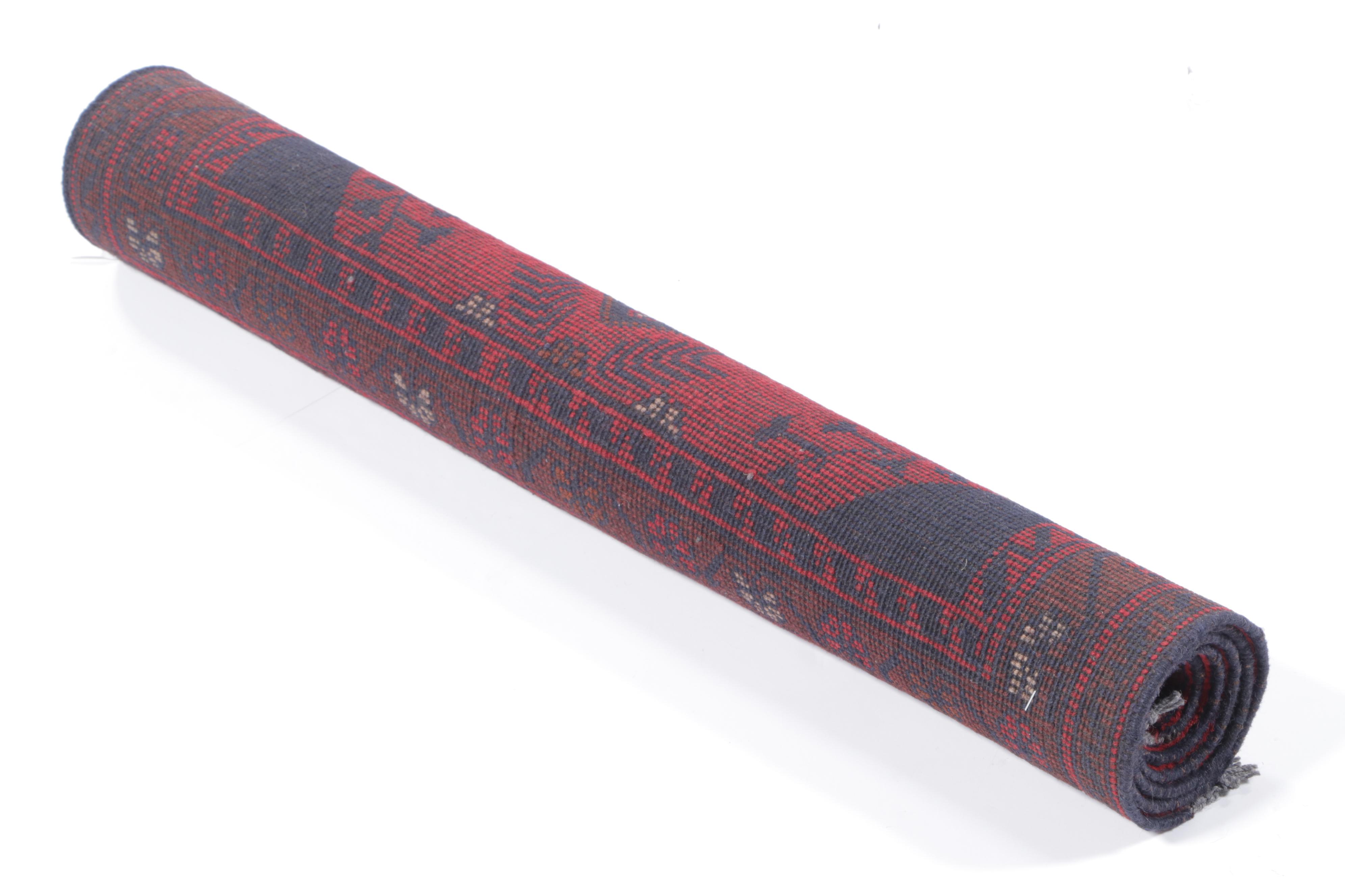 2'8 x 4'3 Hand-Knotted Afghan Kunduz Accent Rug