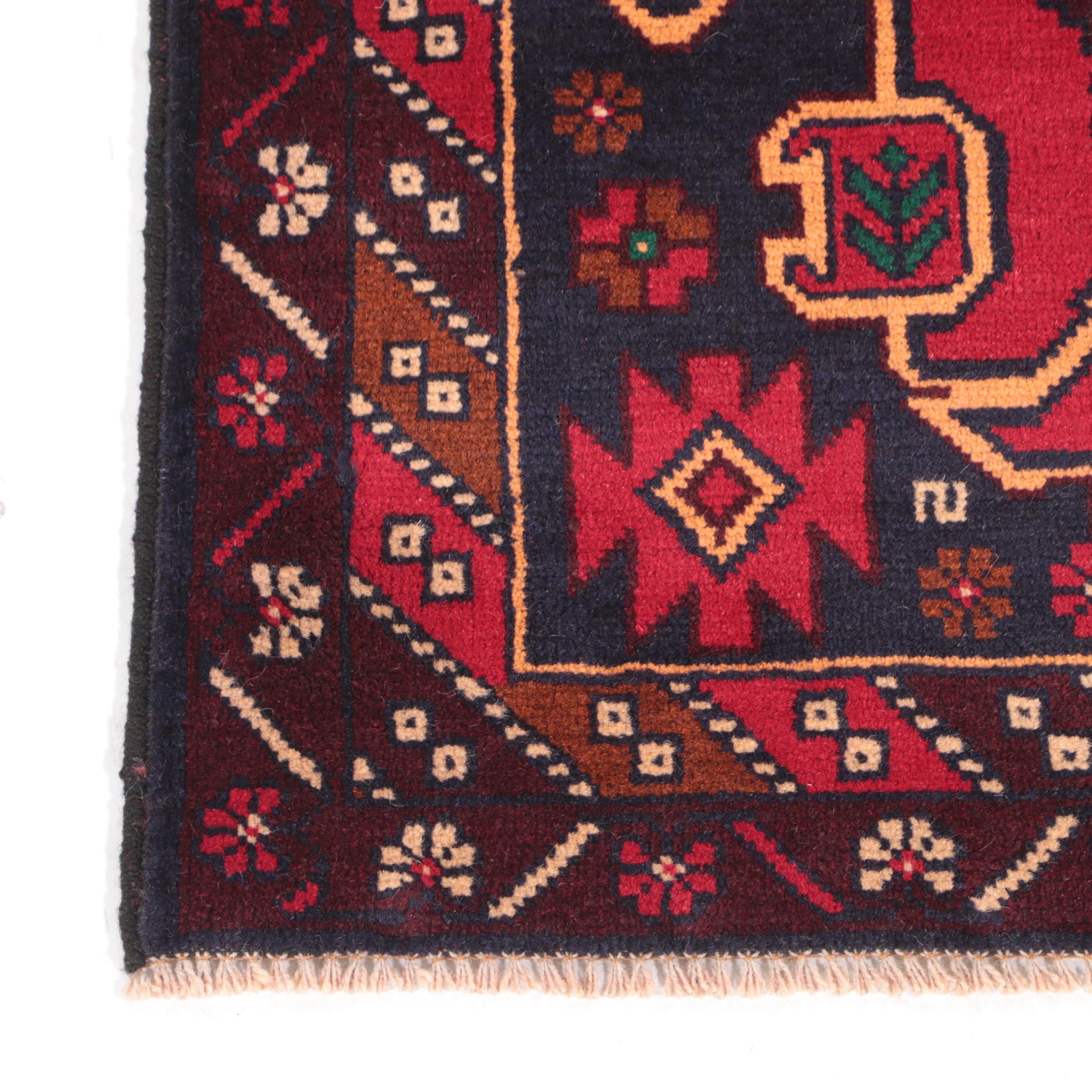 3' x 4'11 Hand-Knotted Afghan Taimani Accent Rug