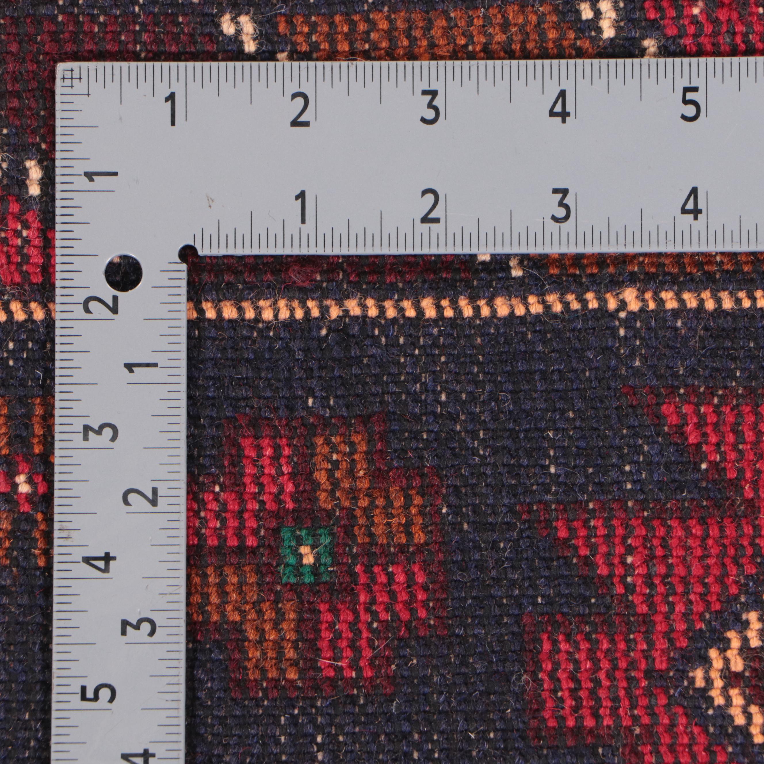 3' x 4'11 Hand-Knotted Afghan Taimani Accent Rug