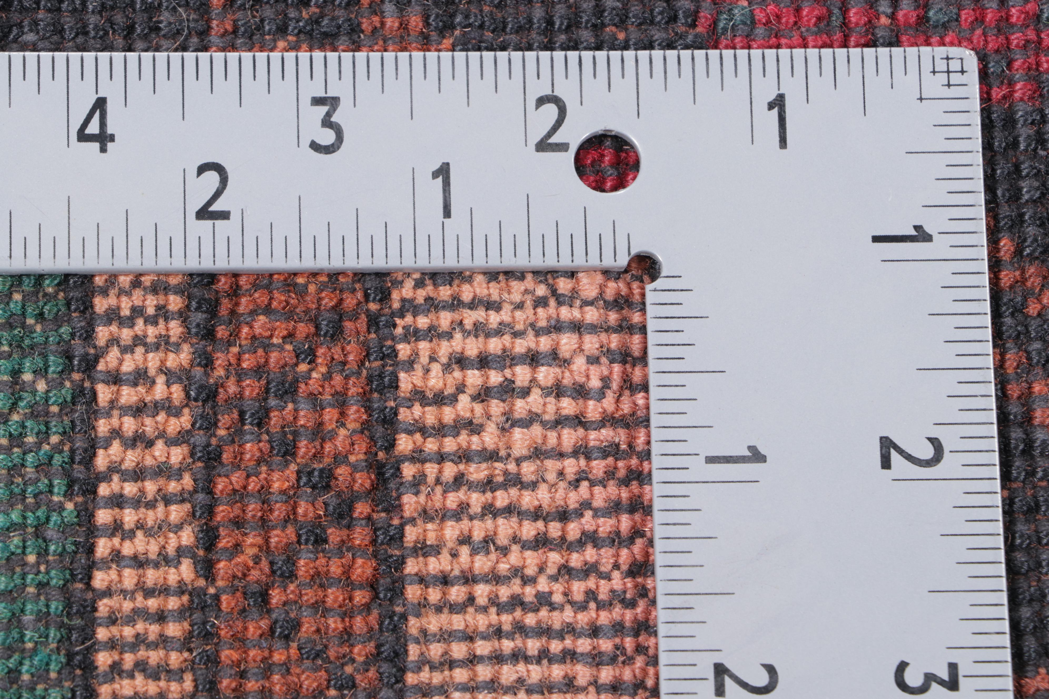 3' x 4'8 Hand-Knotted Afghan Pictorial Accent Rug