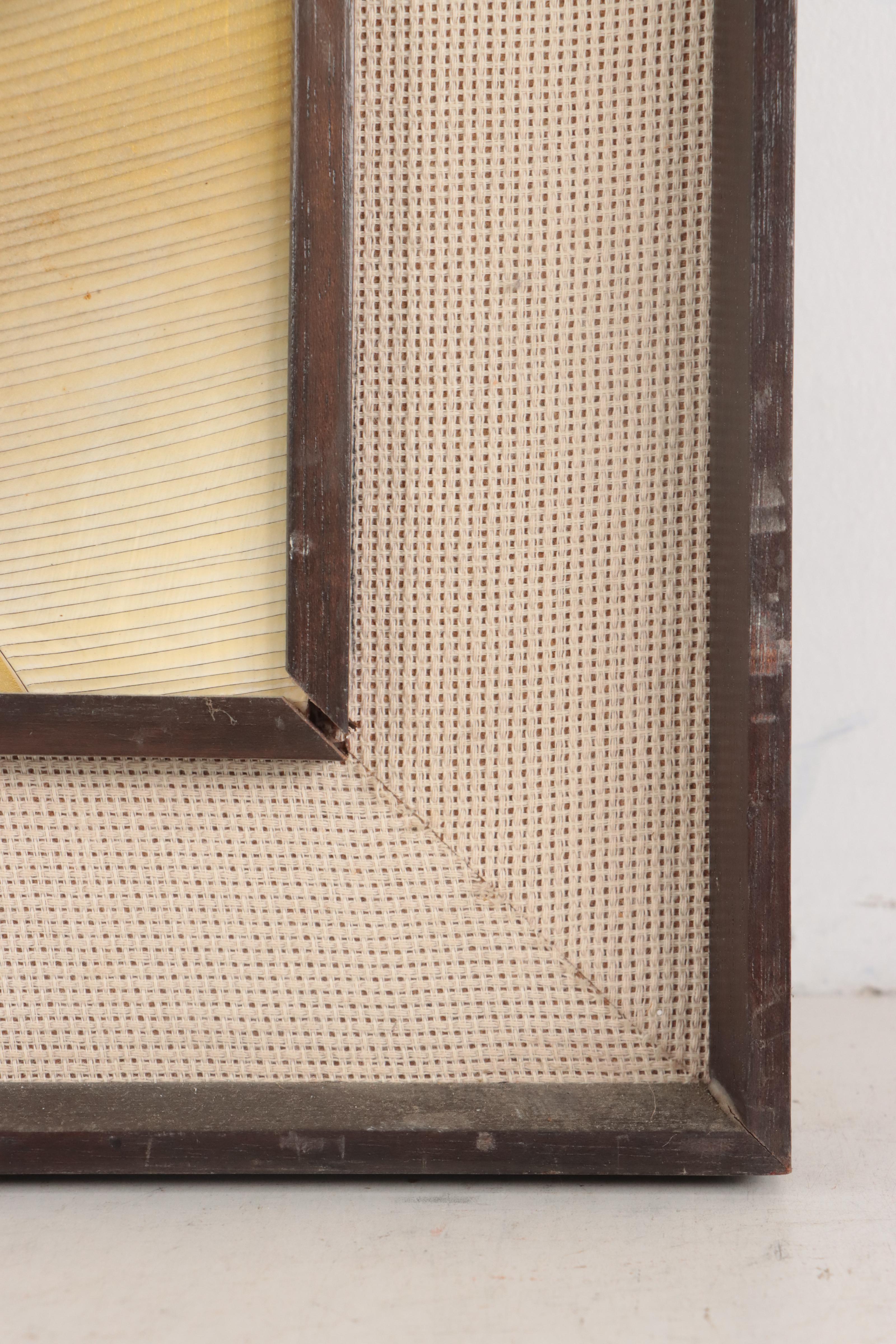 Oscar Payés Mixed Media Painting "Palín, Guatemala," 1986