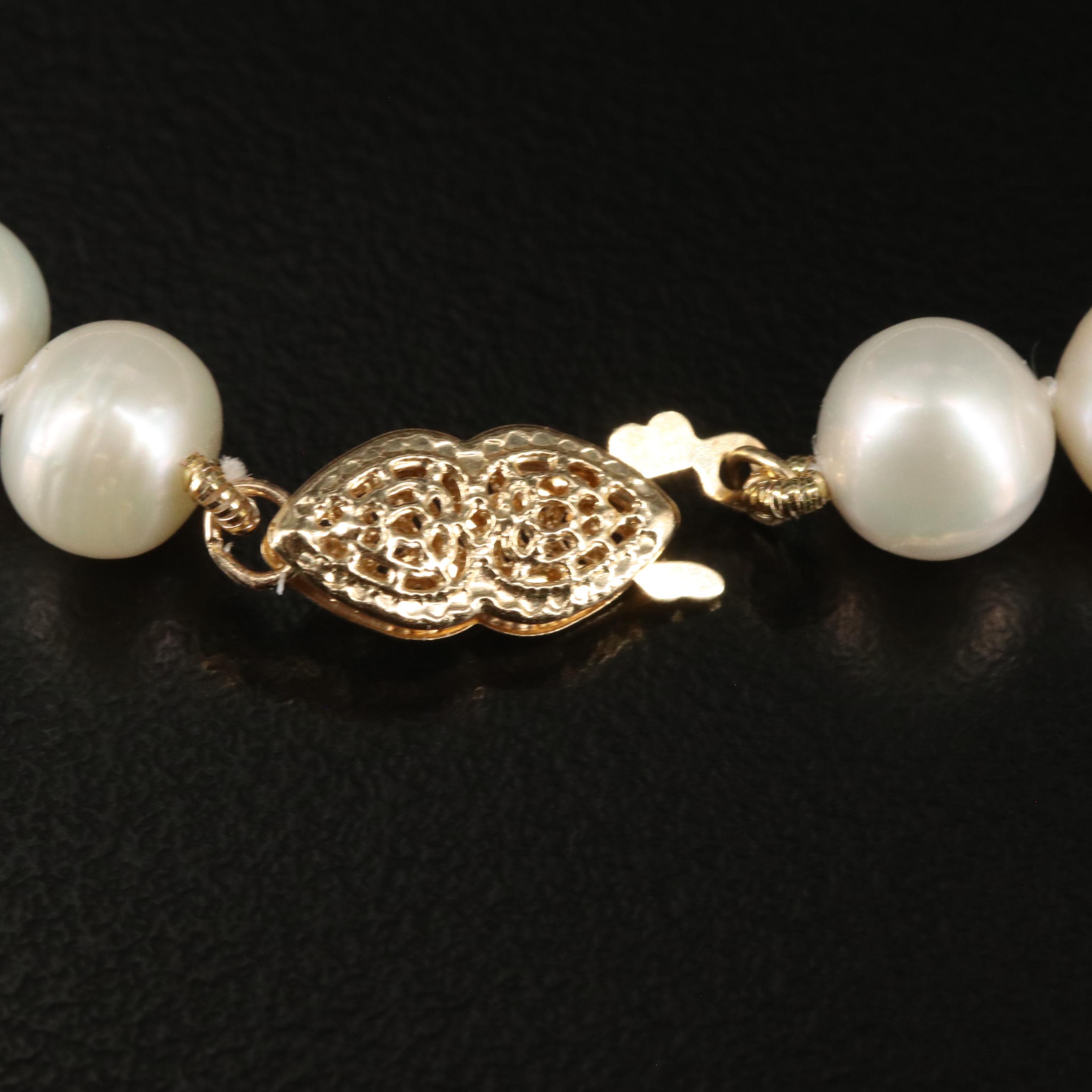 Pearl Bracelet with 14K Clasp