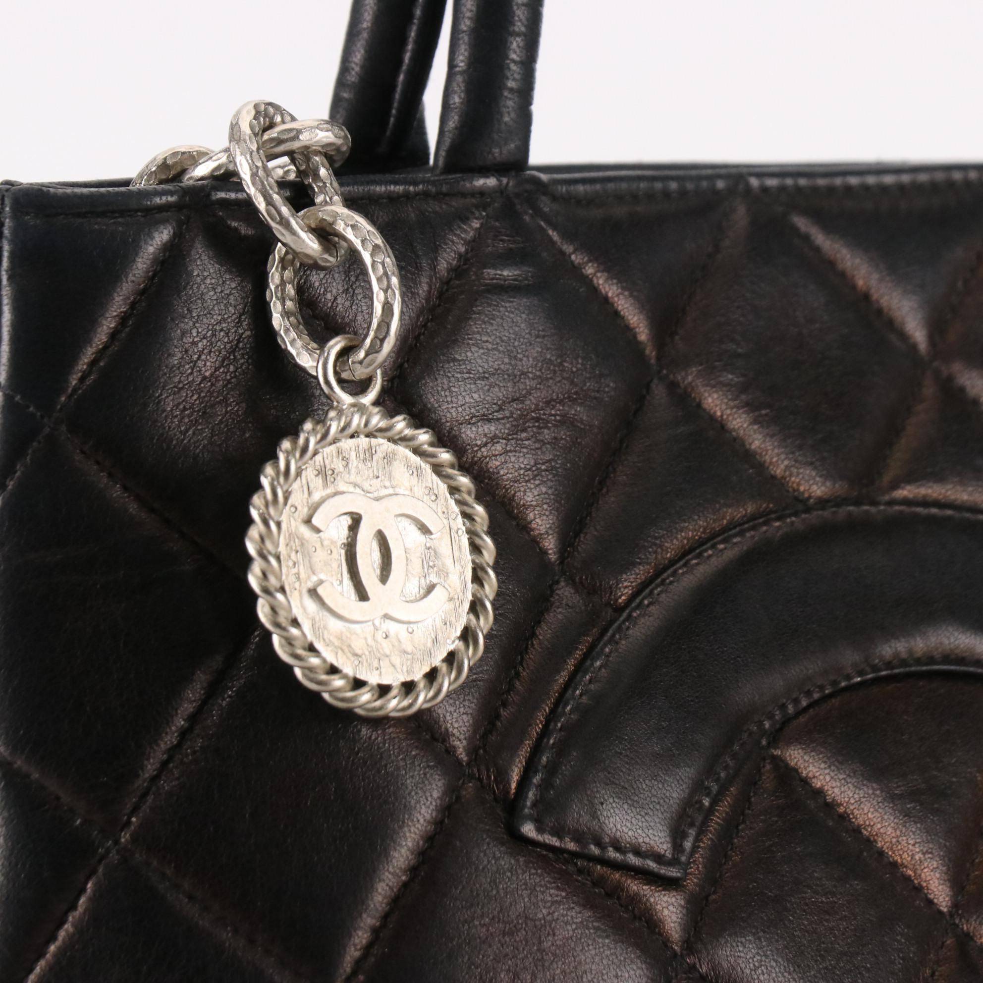 Chanel Medallion Quilted Leather Tote