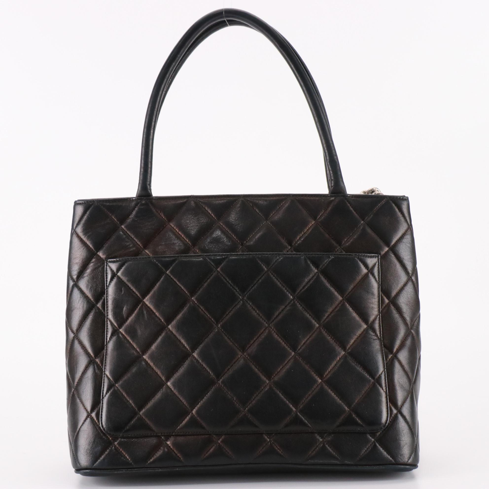 Chanel Medallion Quilted Leather Tote