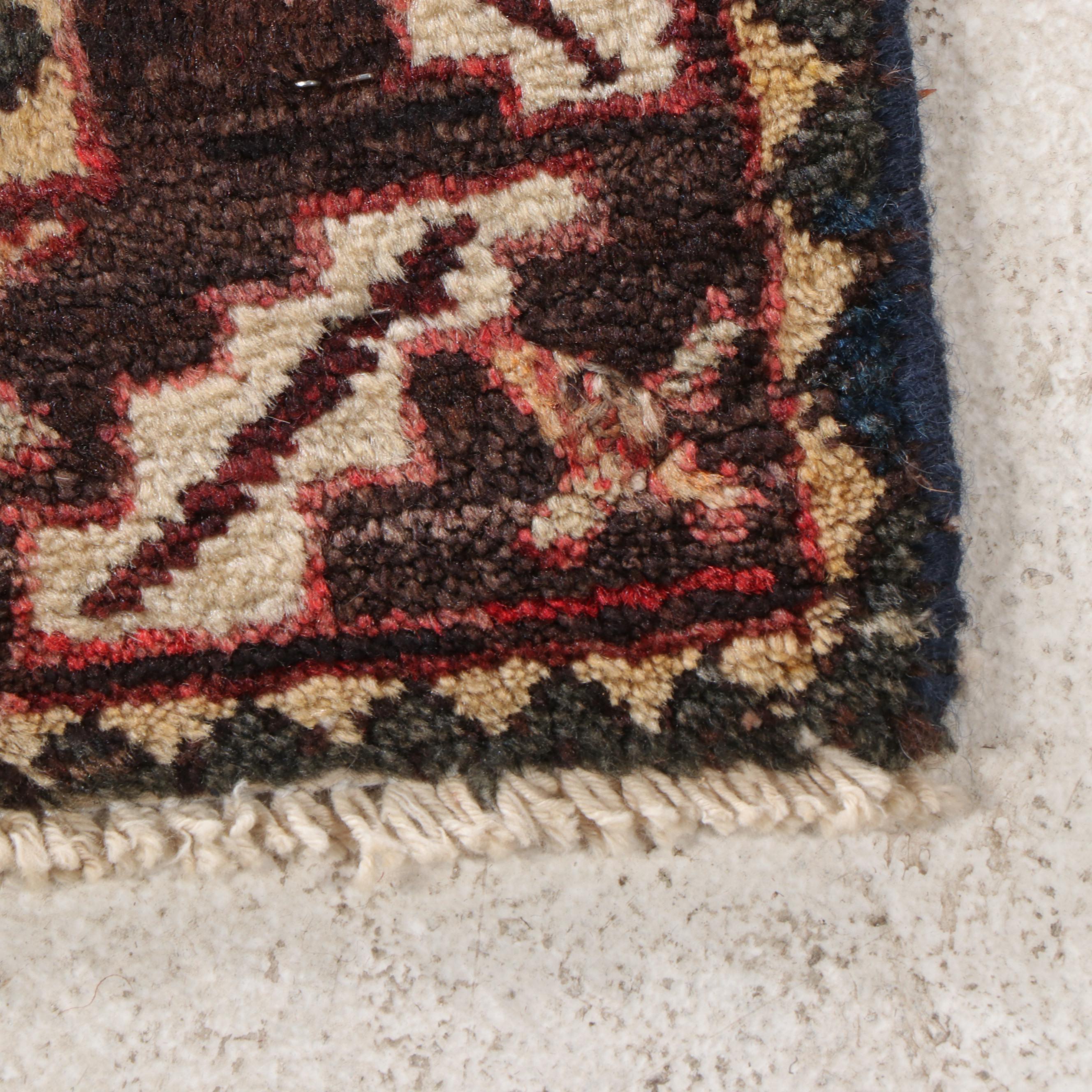 3'8 x 5' Hand-Knotted Persian Hamadan Area Rug