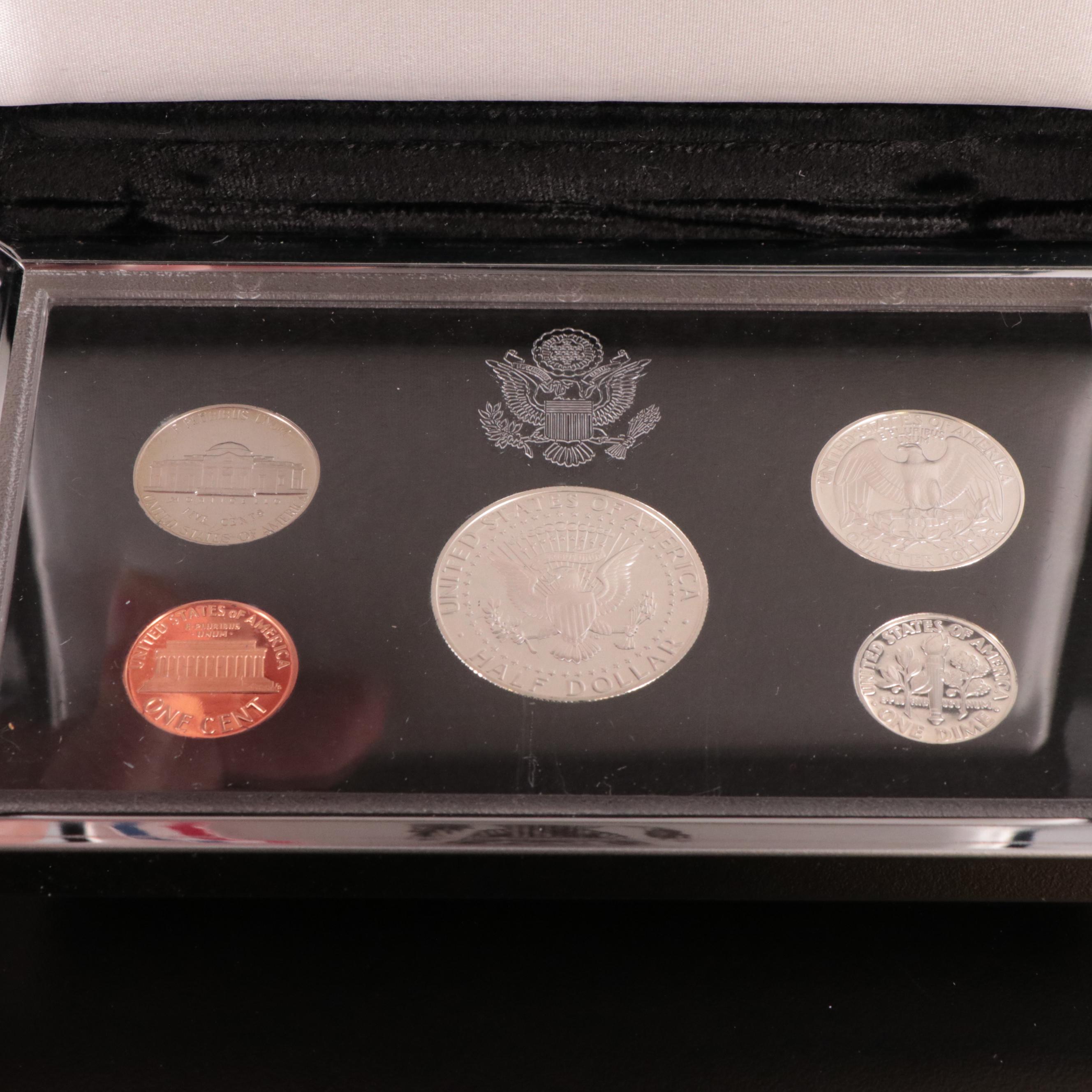 Two U.S. Mint Silver Proof Sets and a Proof American Silver Eagle