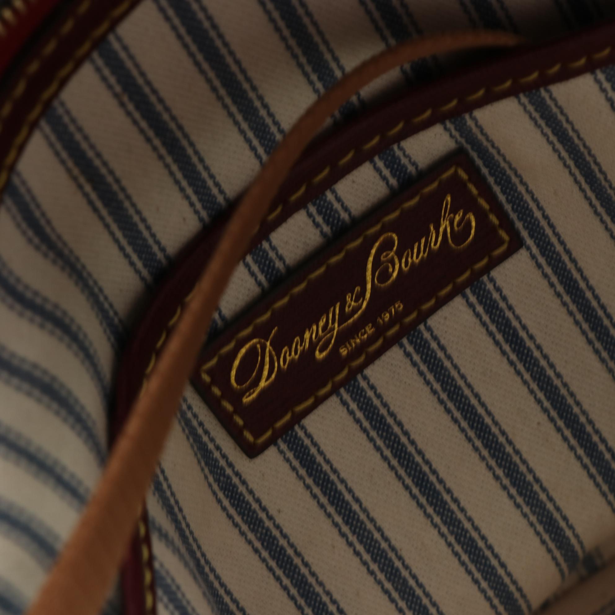 Dooney & Bourke Gray Crossbody, Burgundy Tote, & Orange Shoulder Bag in Leather